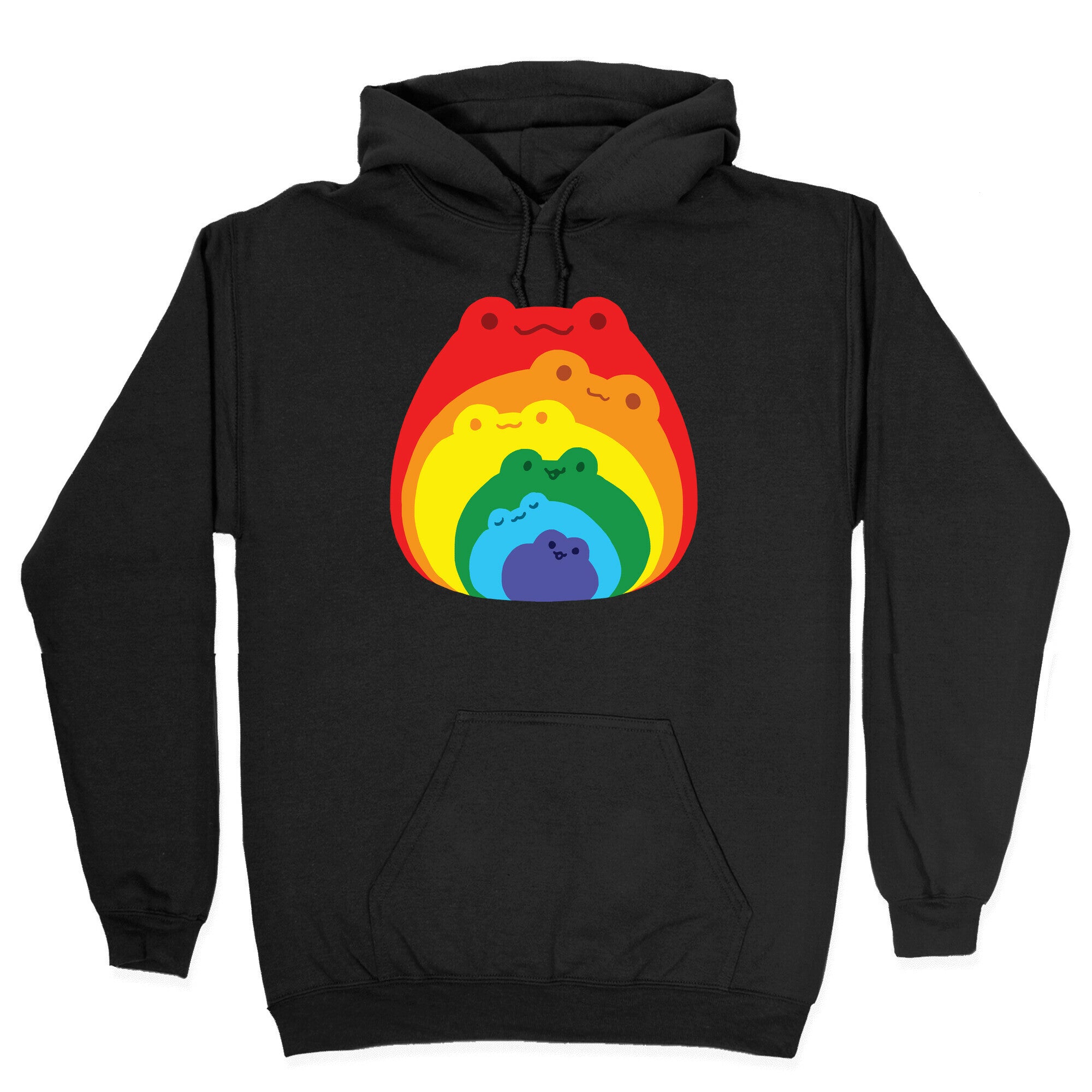 Frogs In Frogs In Frogs Rainbow Hoodie