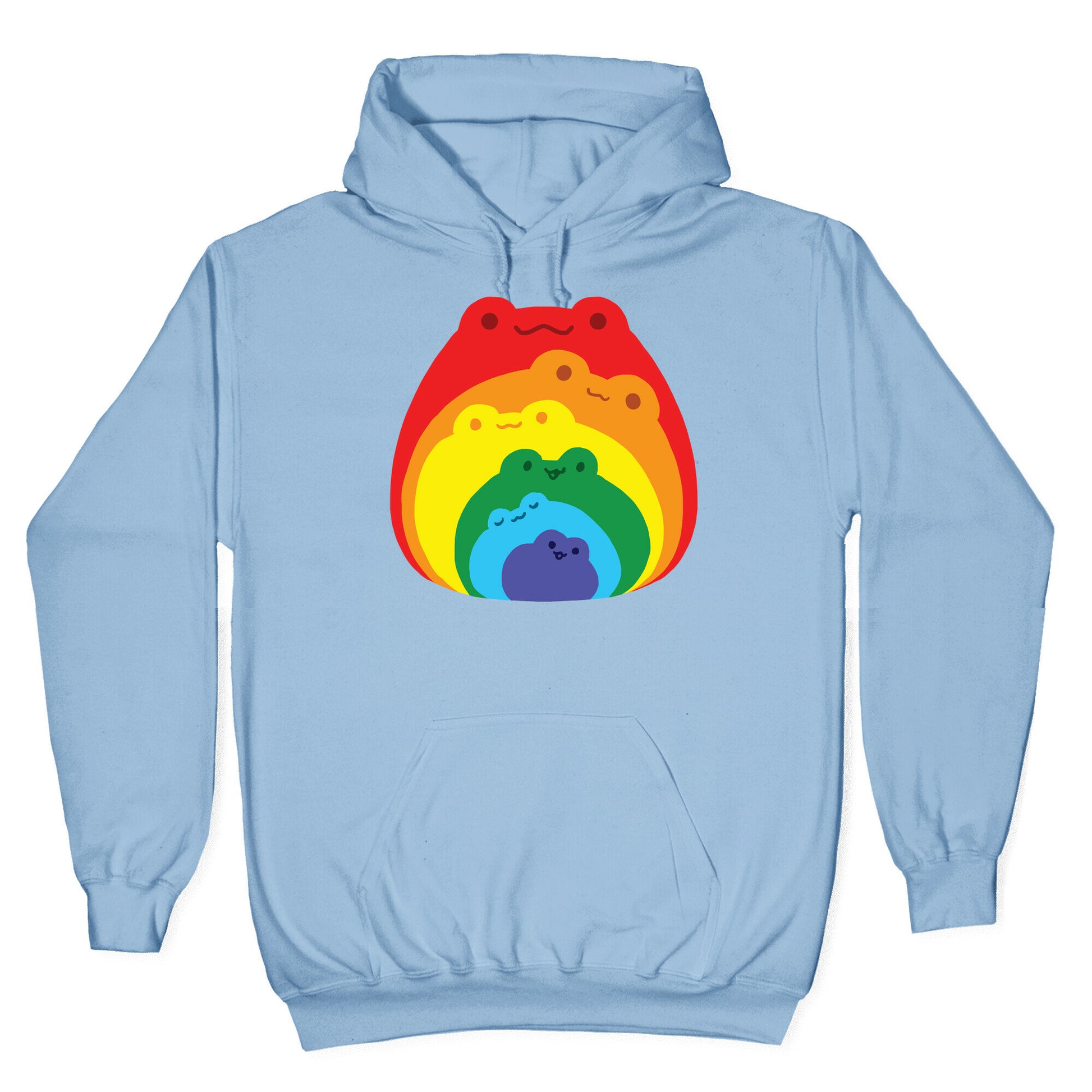 Frogs In Frogs In Frogs Rainbow Hoodie