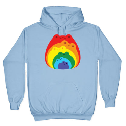 Frogs In Frogs In Frogs Rainbow Hoodie