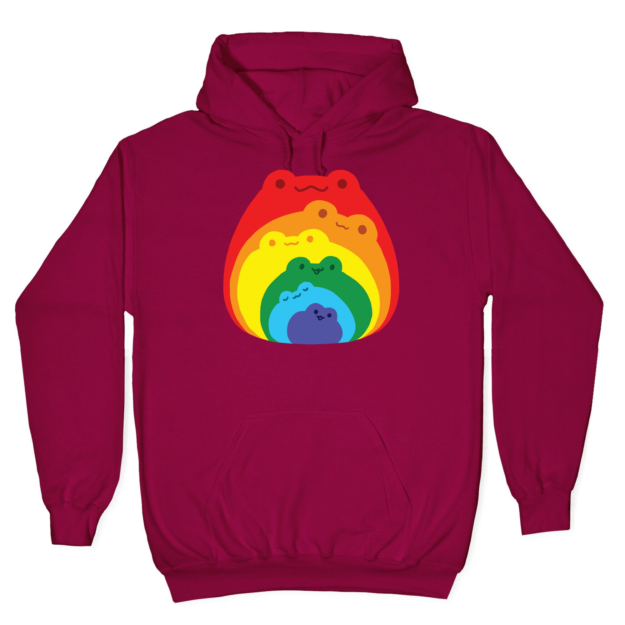 Frogs In Frogs In Frogs Rainbow Hoodie