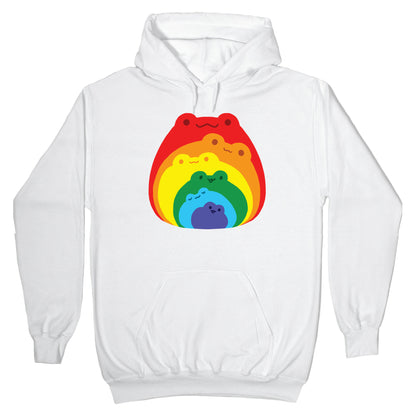 Frogs In Frogs In Frogs Rainbow Hoodie