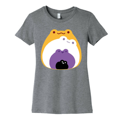 Frogs In Frogs In Frogs Nonebinary Pride Women's Cotton Tee