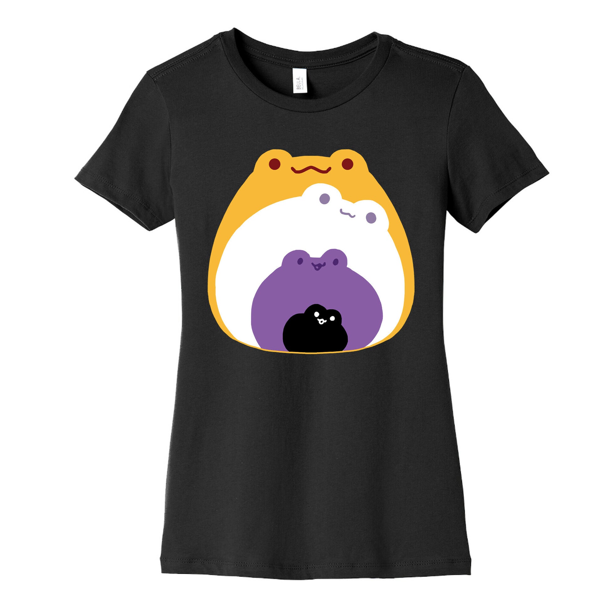 Frogs In Frogs In Frogs Nonebinary Pride Women's Cotton Tee