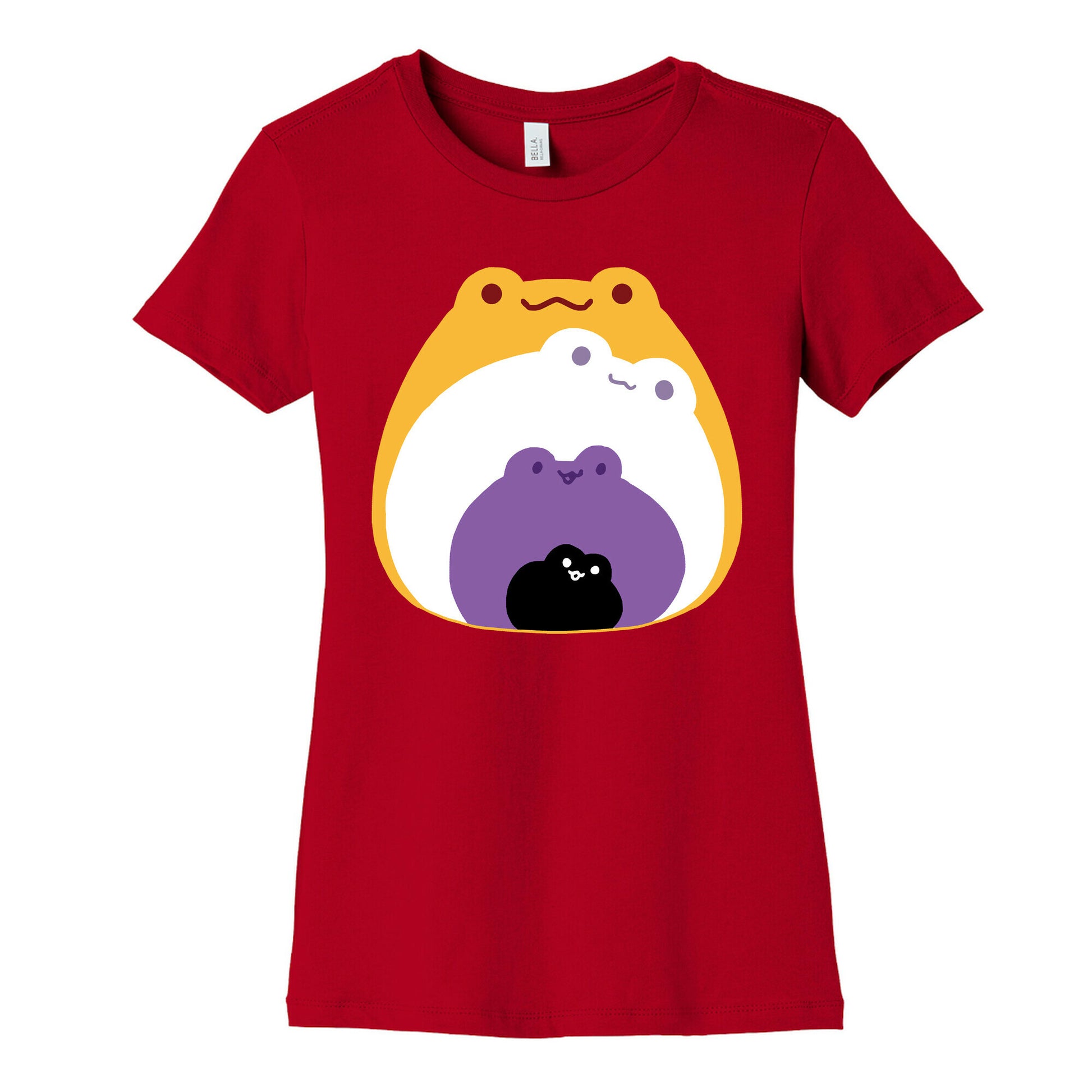 Frogs In Frogs In Frogs Nonebinary Pride Women's Cotton Tee