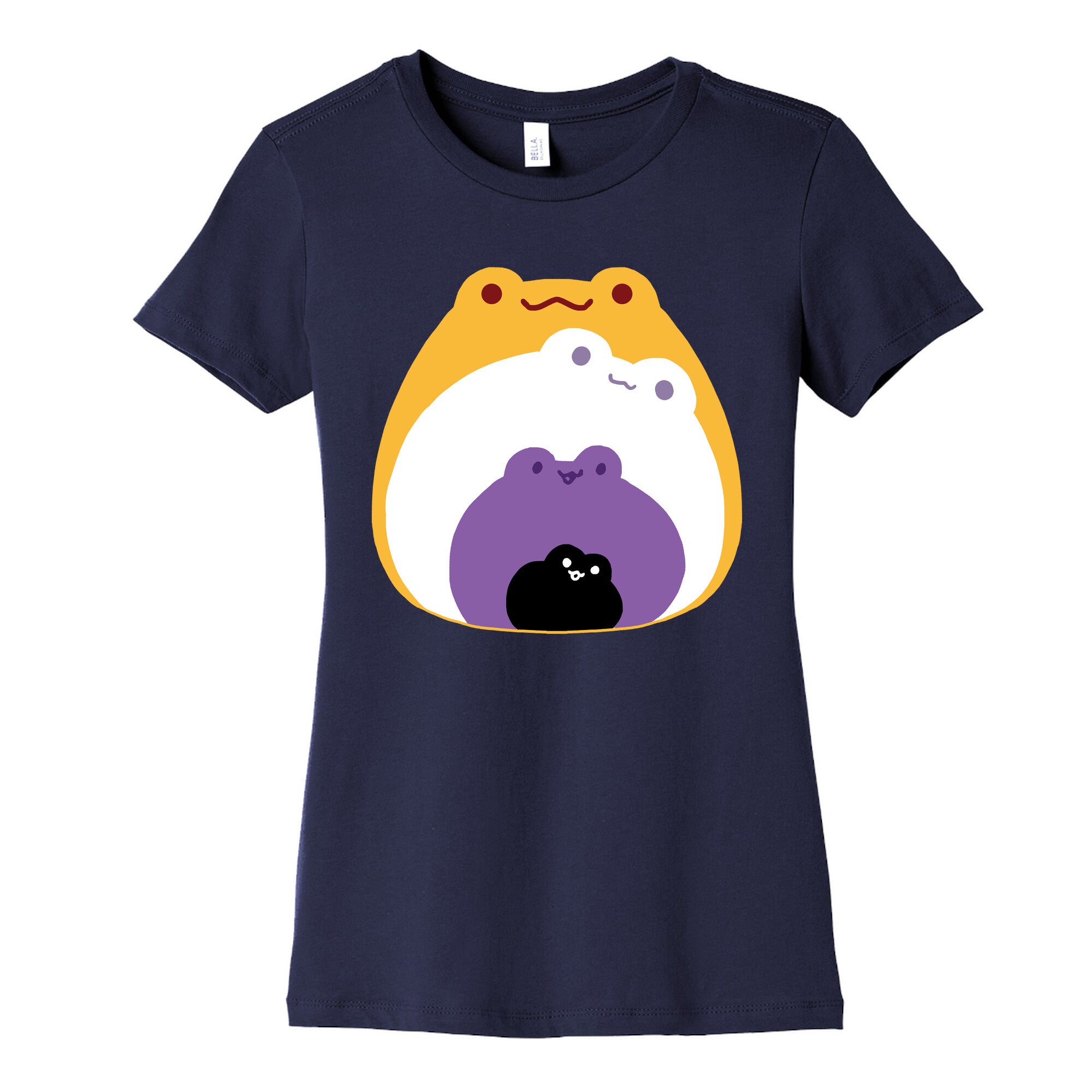 Frogs In Frogs In Frogs Nonebinary Pride Women's Cotton Tee