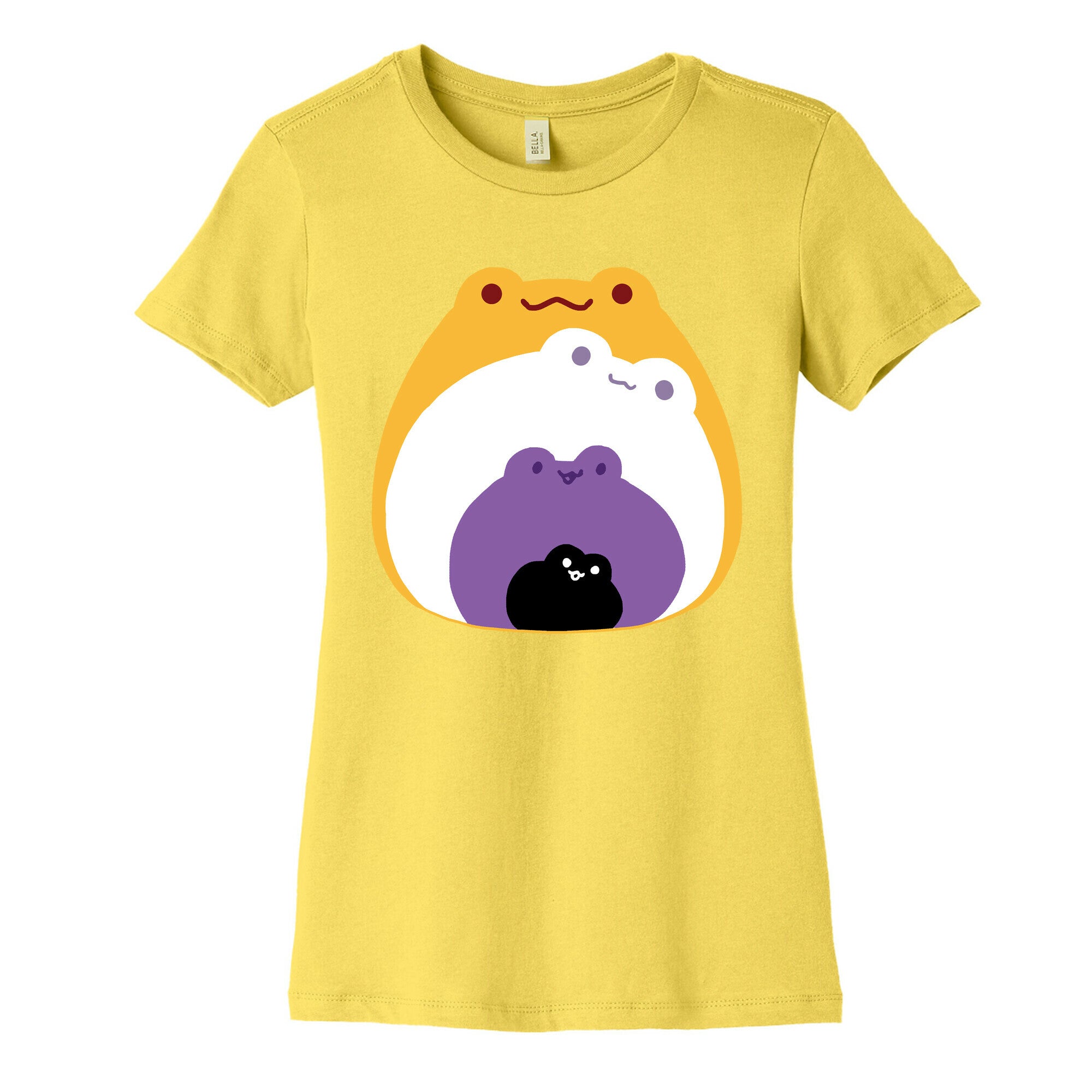 Frogs In Frogs In Frogs Nonebinary Pride Women's Cotton Tee