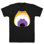 Frogs In Frogs In Frogs Nonebinary Pride T-Shirt