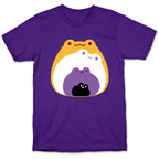 Frogs In Frogs In Frogs Nonebinary Pride T-Shirt