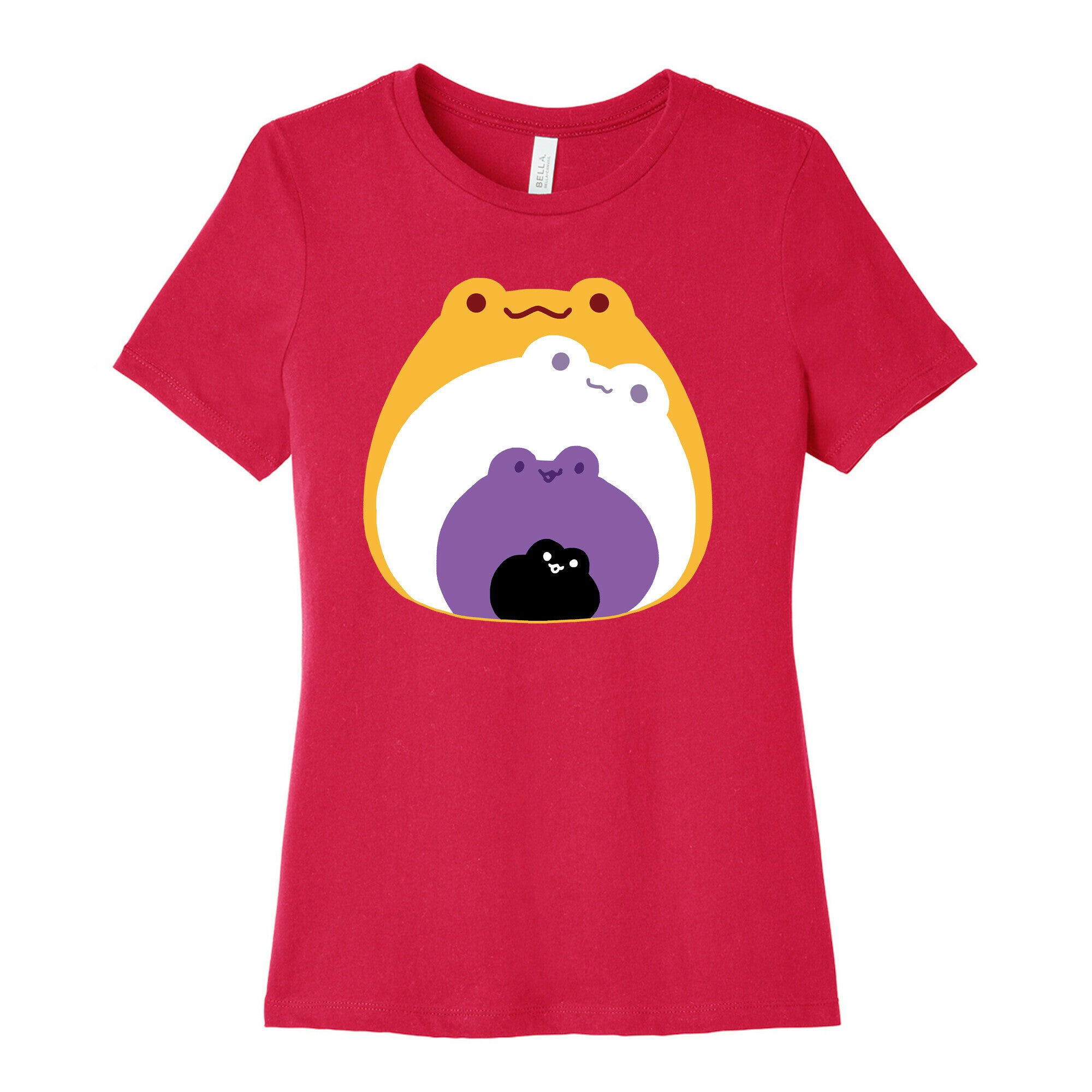 Frogs In Frogs In Frogs Nonebinary Pride Women's Cotton Tee