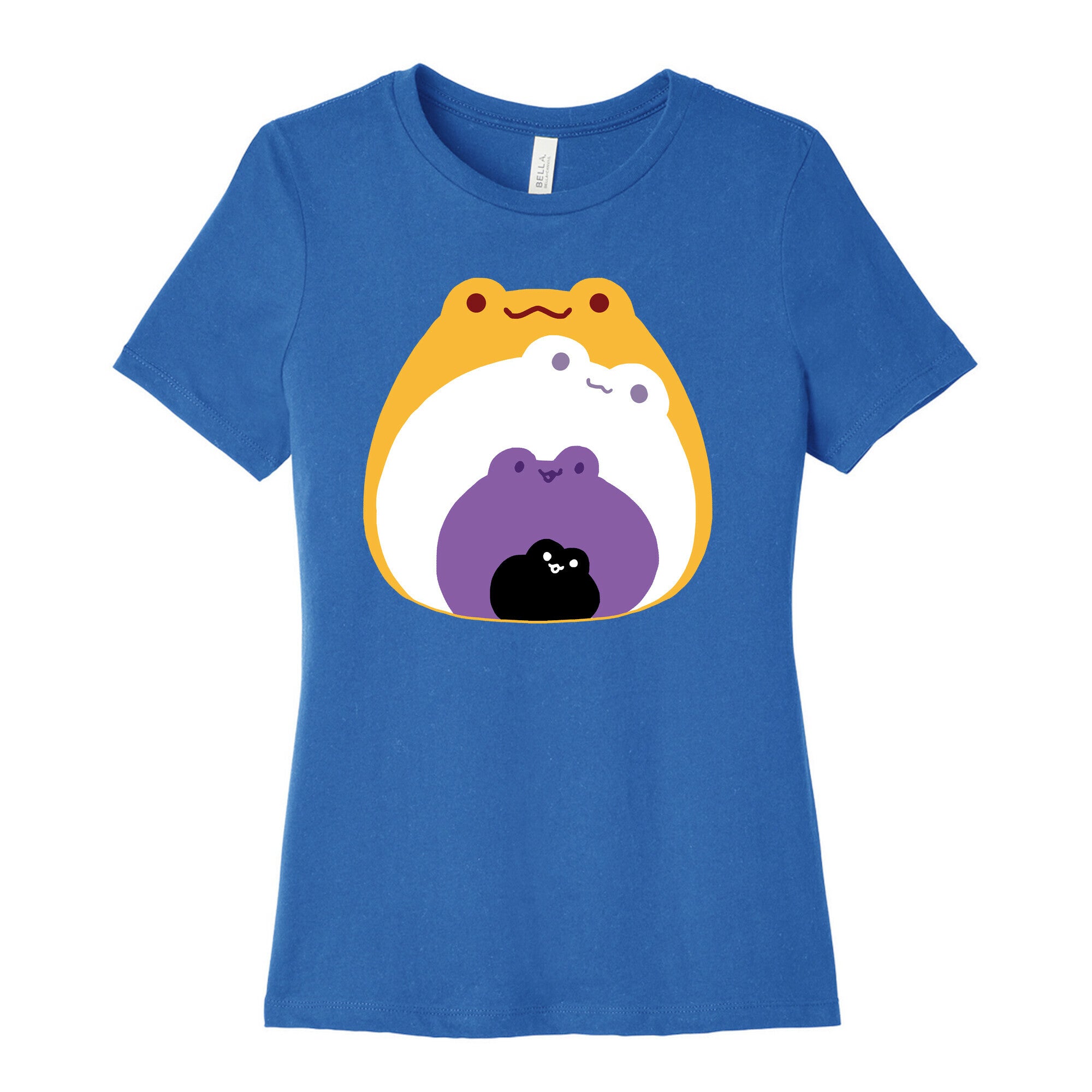 Frogs In Frogs In Frogs Nonebinary Pride Women's Cotton Tee