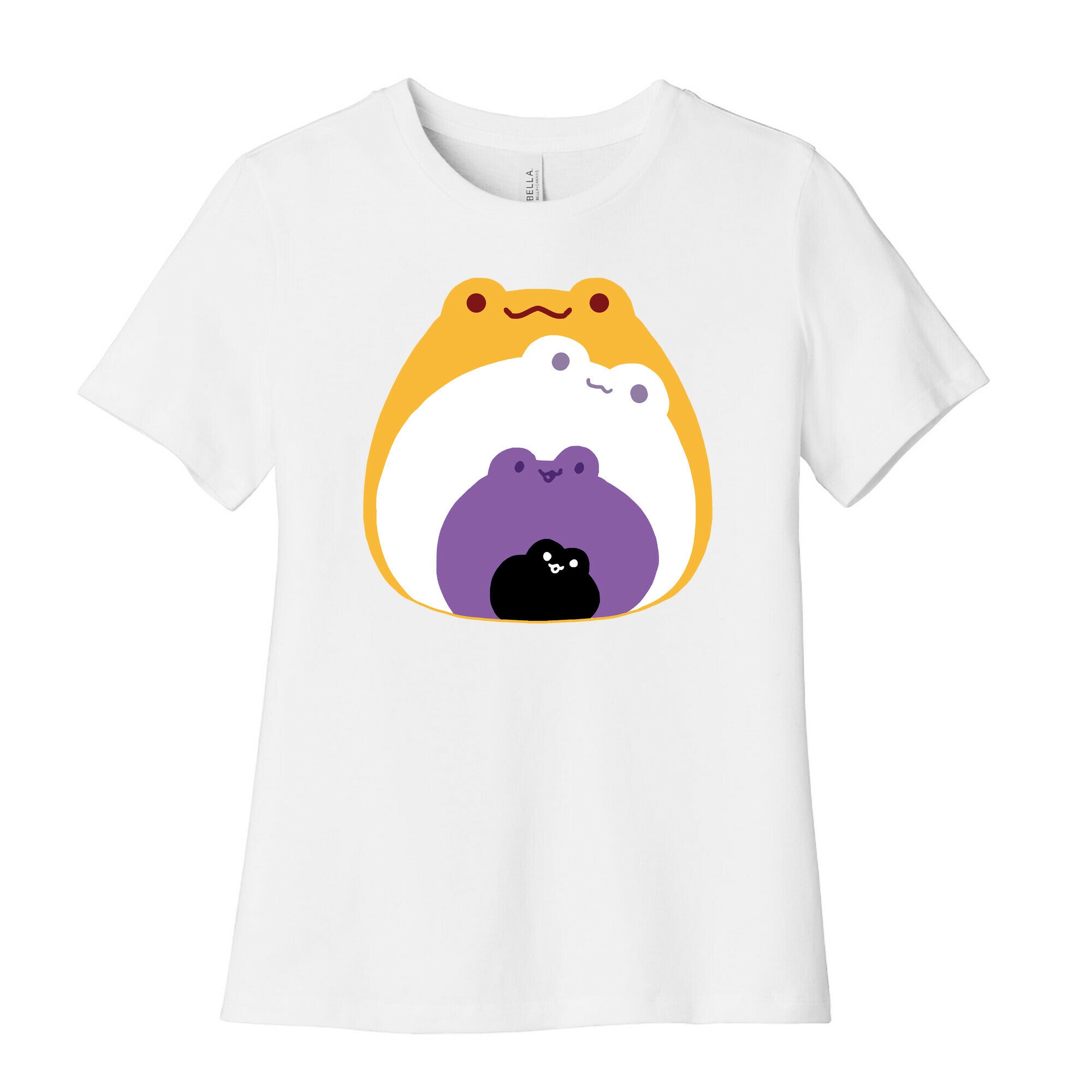 Frogs In Frogs In Frogs Nonebinary Pride Women's Cotton Tee