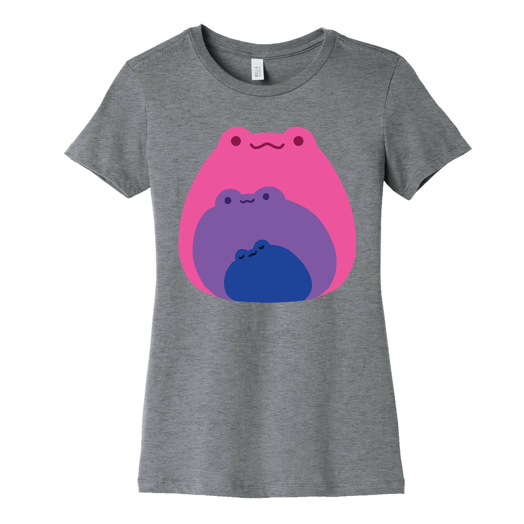 Frogs In Frogs In Frogs Bisexual Pride Women's Cotton Tee