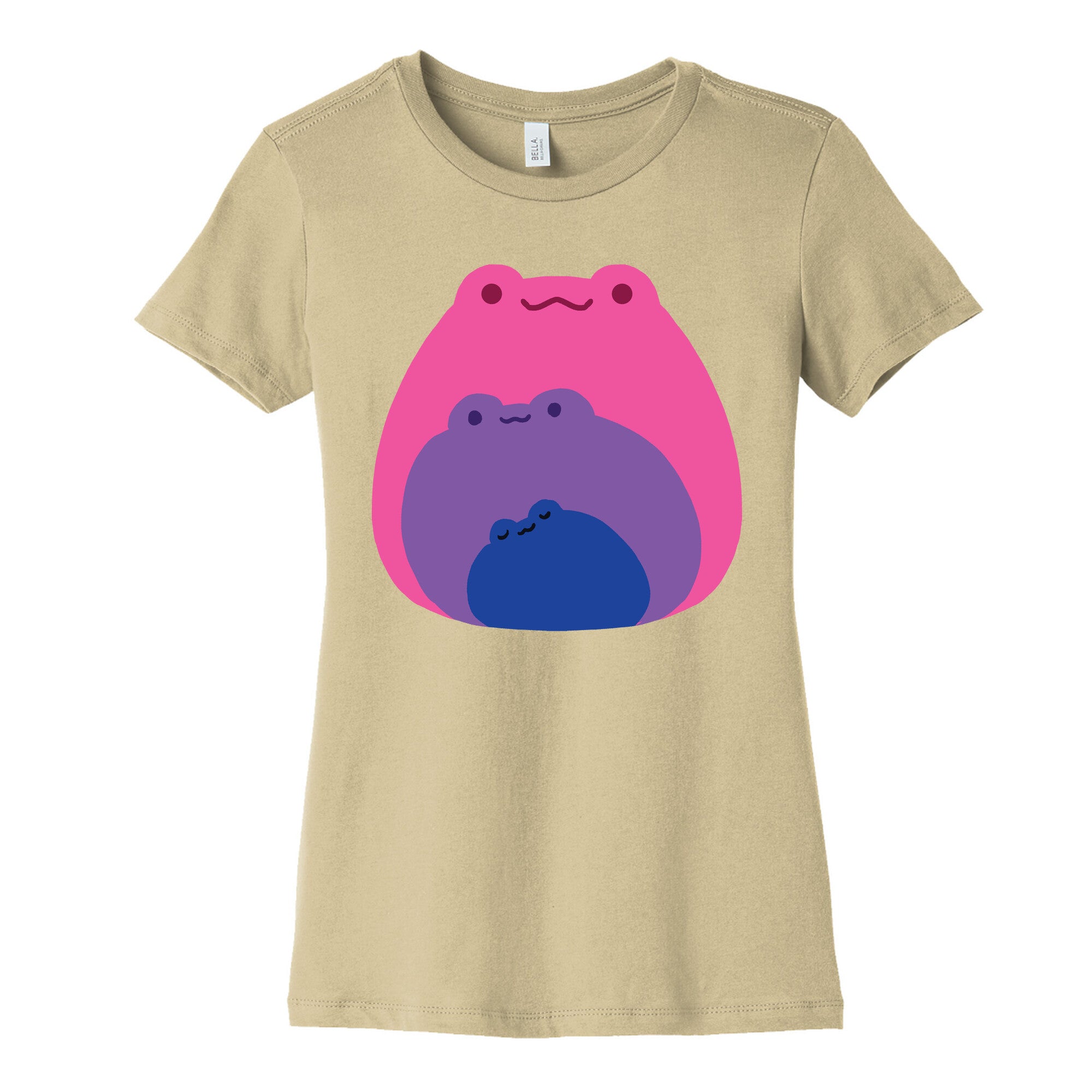 Frogs In Frogs In Frogs Bisexual Pride Women's Cotton Tee