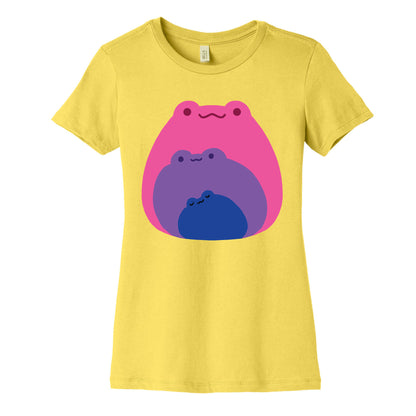 Frogs In Frogs In Frogs Bisexual Pride Women's Cotton Tee