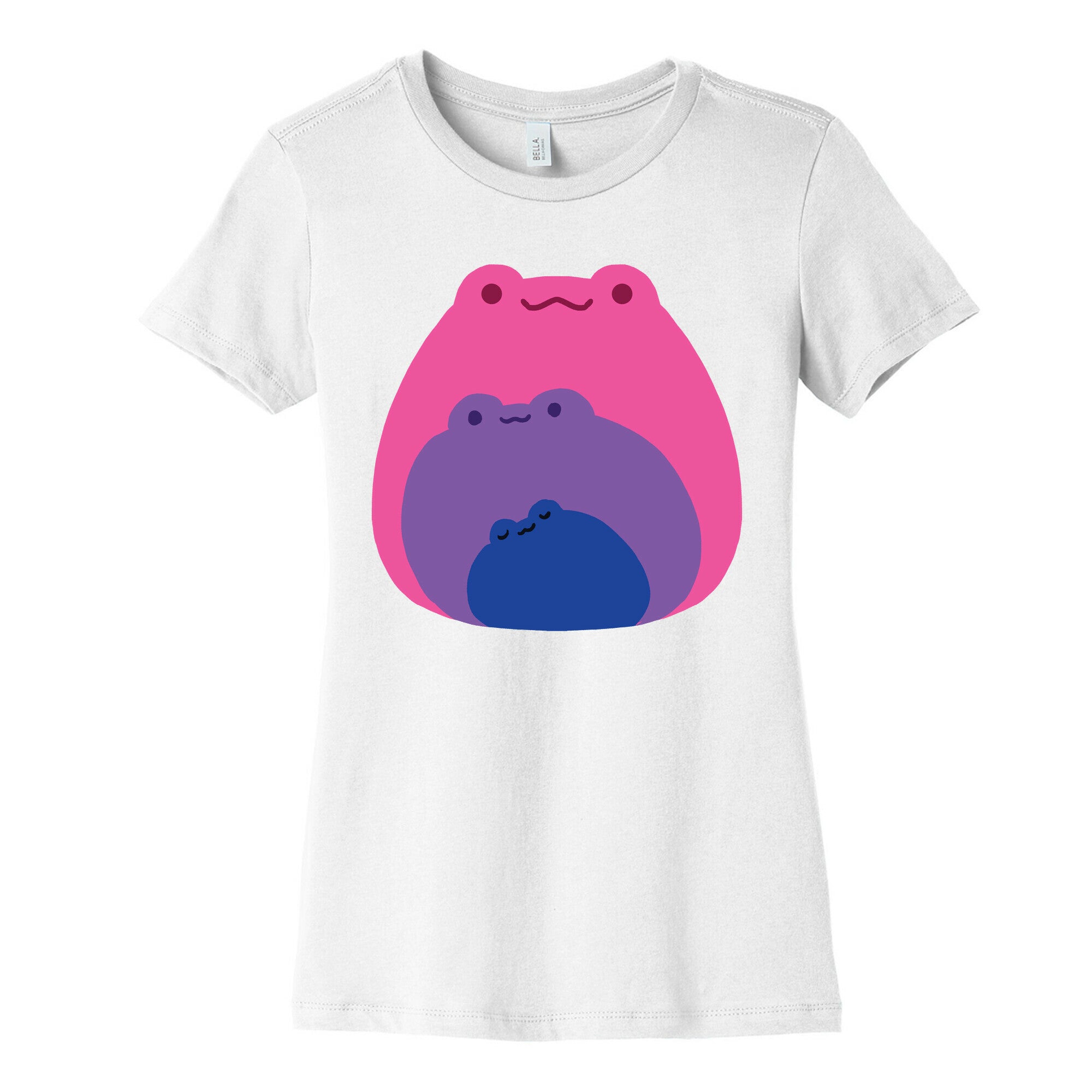 Frogs In Frogs In Frogs Bisexual Pride Women's Cotton Tee