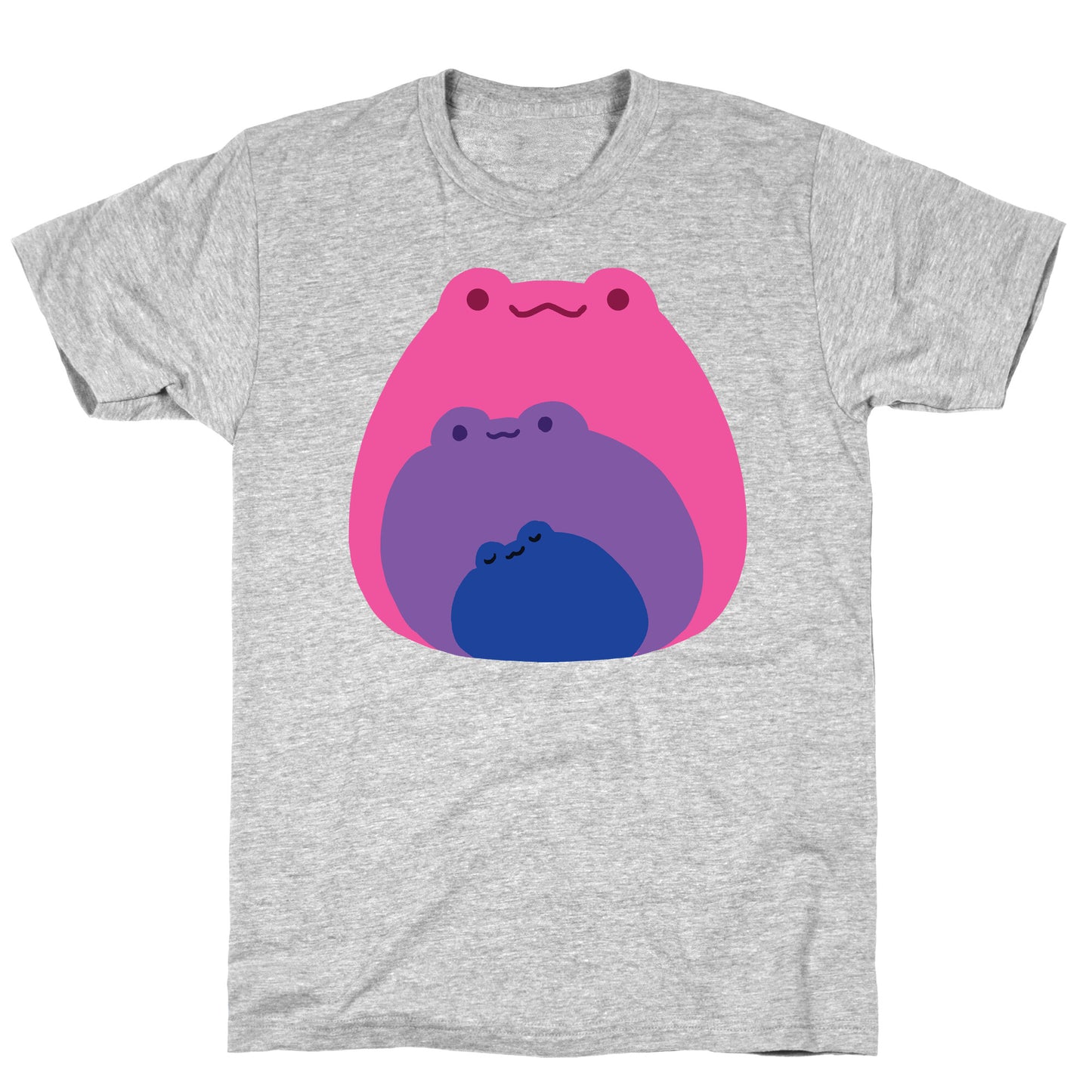 Frogs In Frogs In Frogs Bisexual Pride T-Shirt