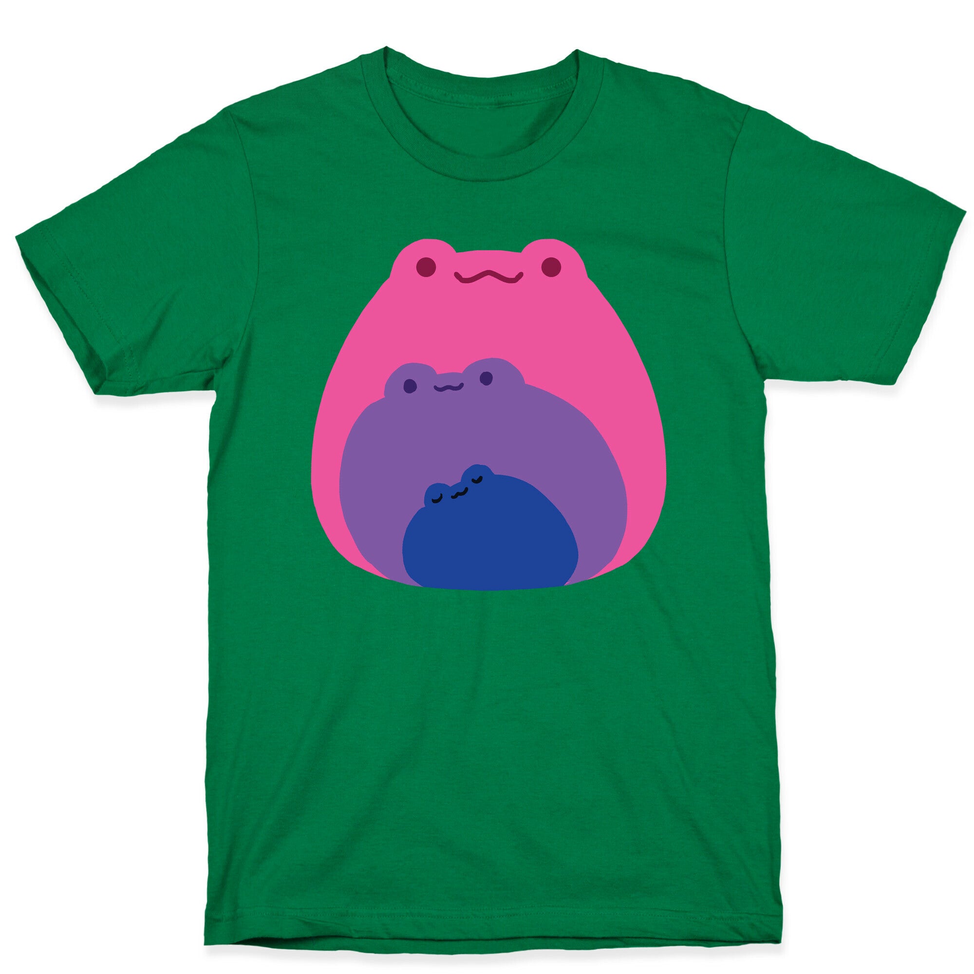 Frogs In Frogs In Frogs Bisexual Pride T-Shirt