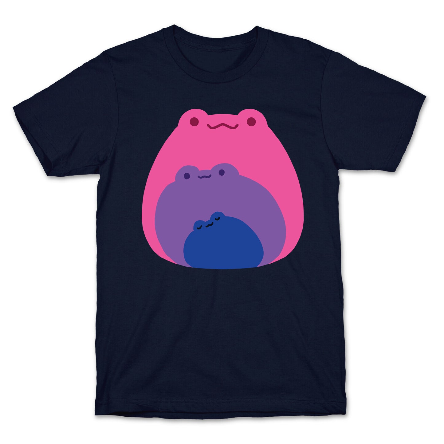 Frogs In Frogs In Frogs Bisexual Pride T-Shirt