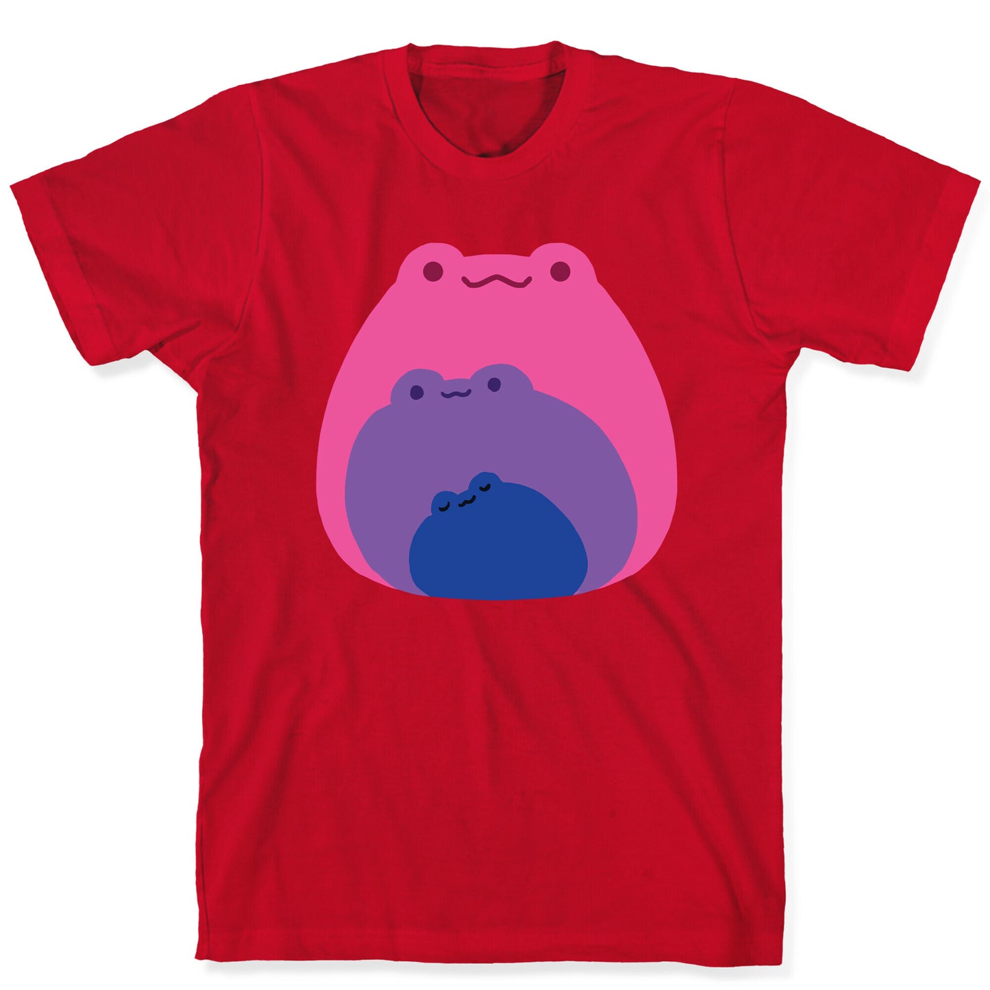 Frogs In Frogs In Frogs Bisexual Pride T-Shirt