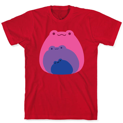 Frogs In Frogs In Frogs Bisexual Pride T-Shirt