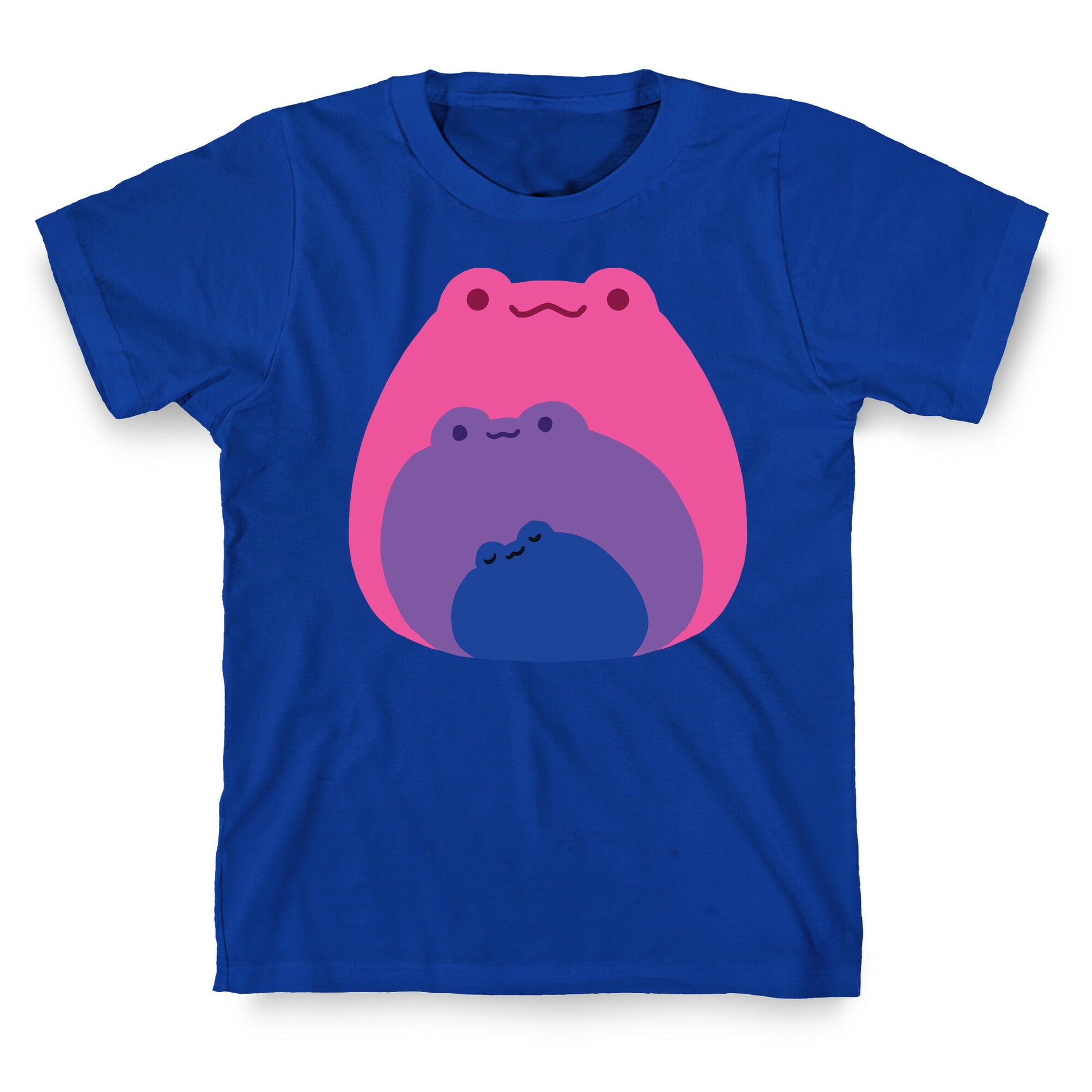 Frogs In Frogs In Frogs Bisexual Pride T-Shirt