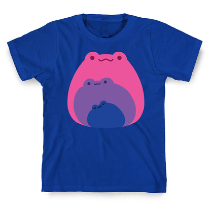 Frogs In Frogs In Frogs Bisexual Pride T-Shirt