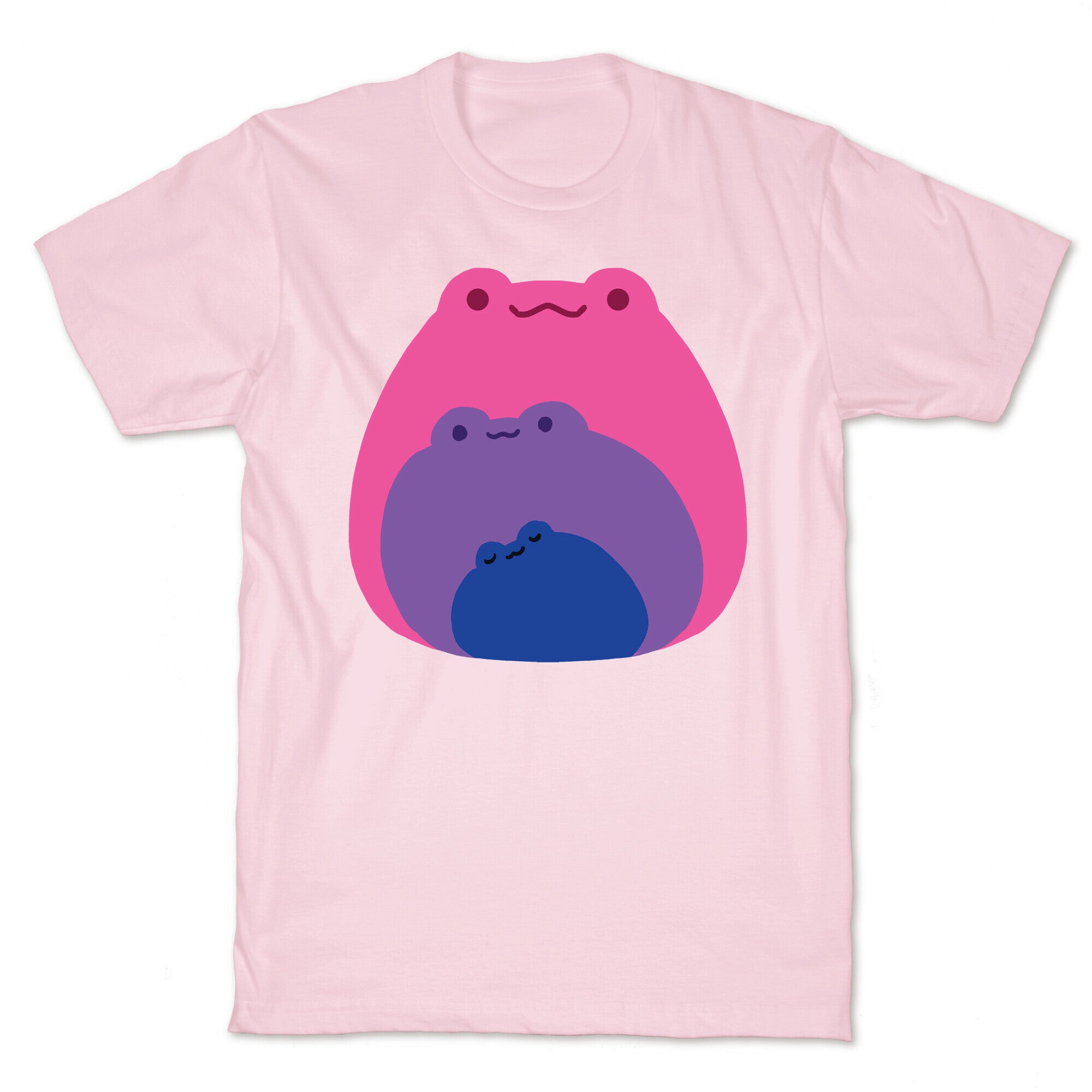 Frogs In Frogs In Frogs Bisexual Pride T-Shirt