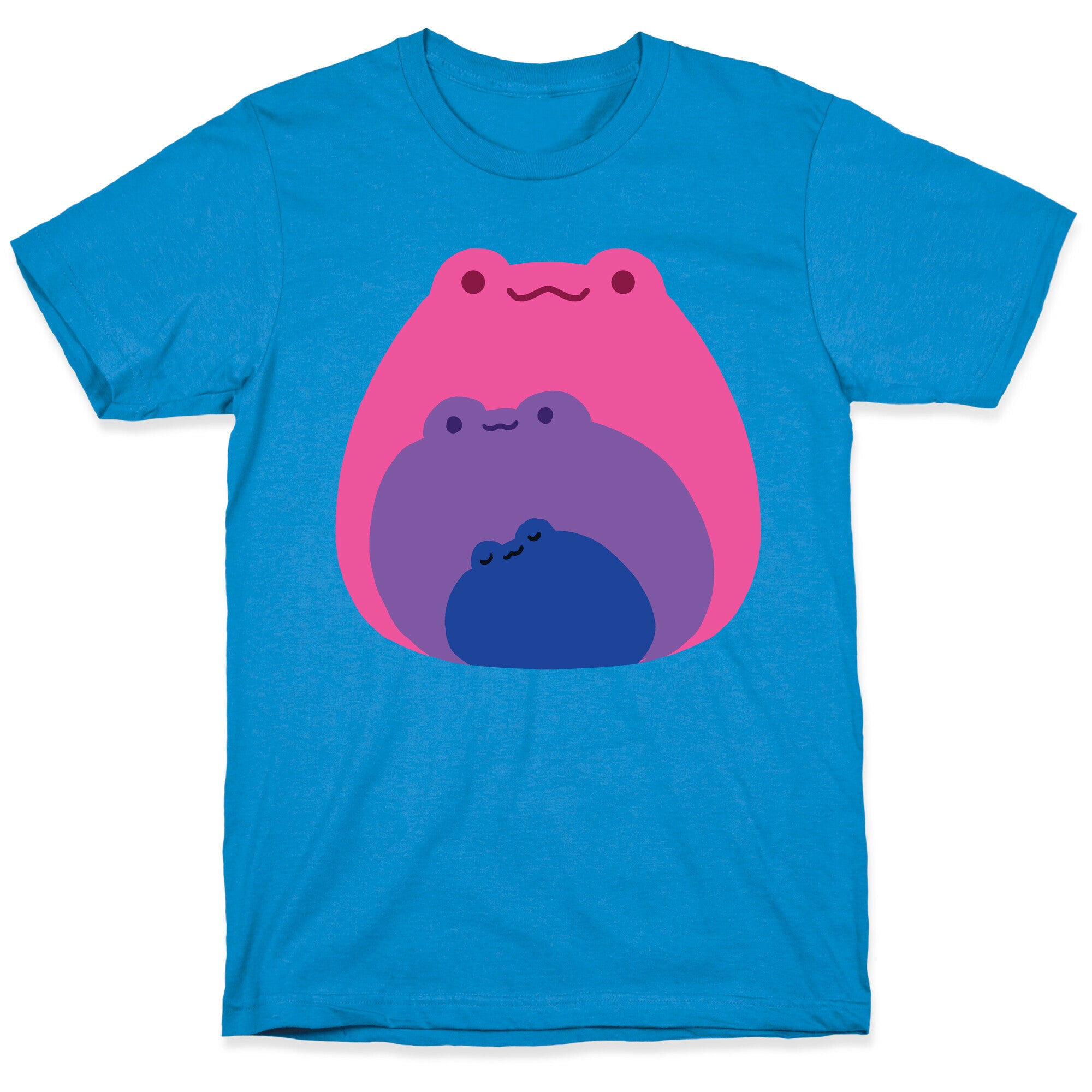 Frogs In Frogs In Frogs Bisexual Pride T-Shirt