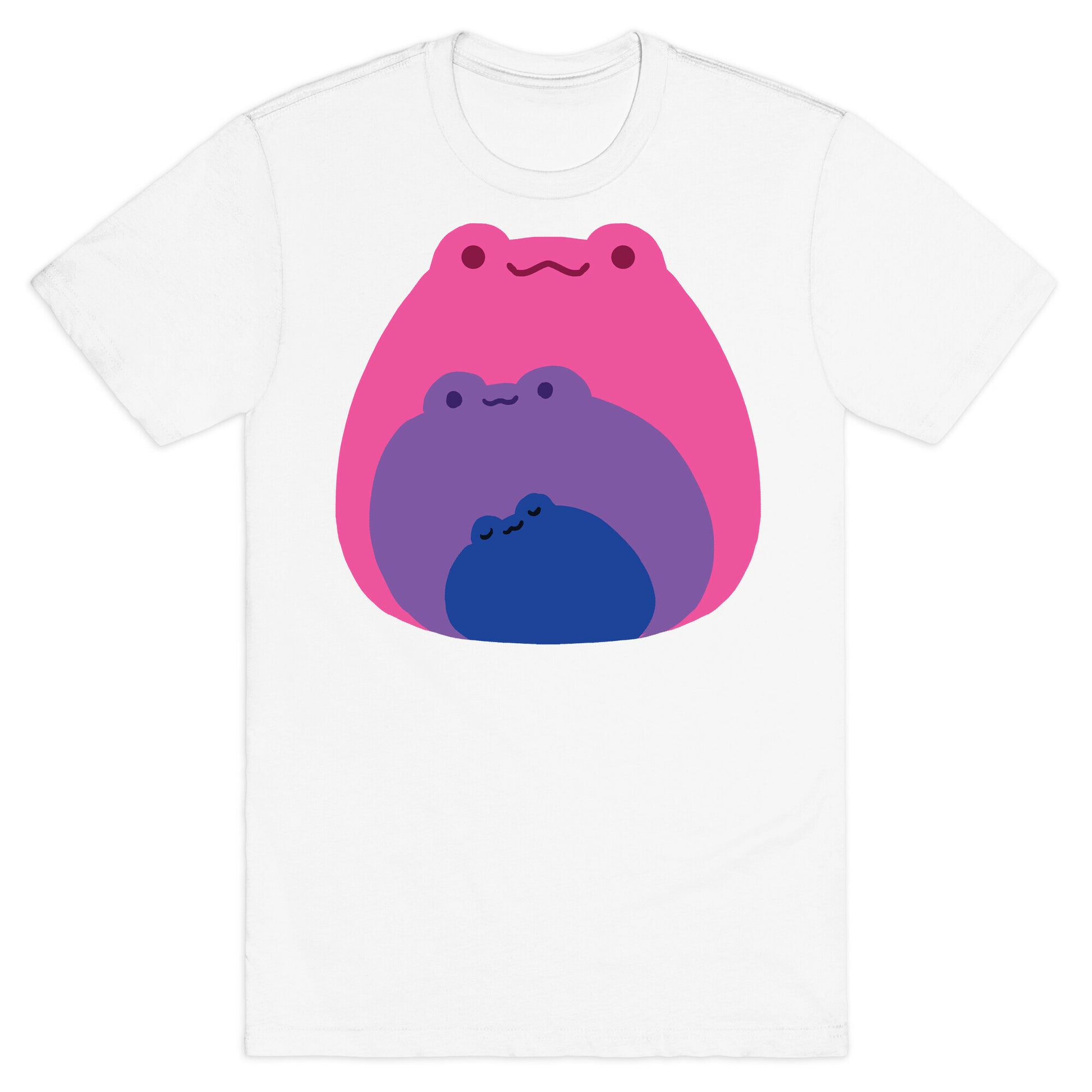 Frogs In Frogs In Frogs Bisexual Pride T-Shirt