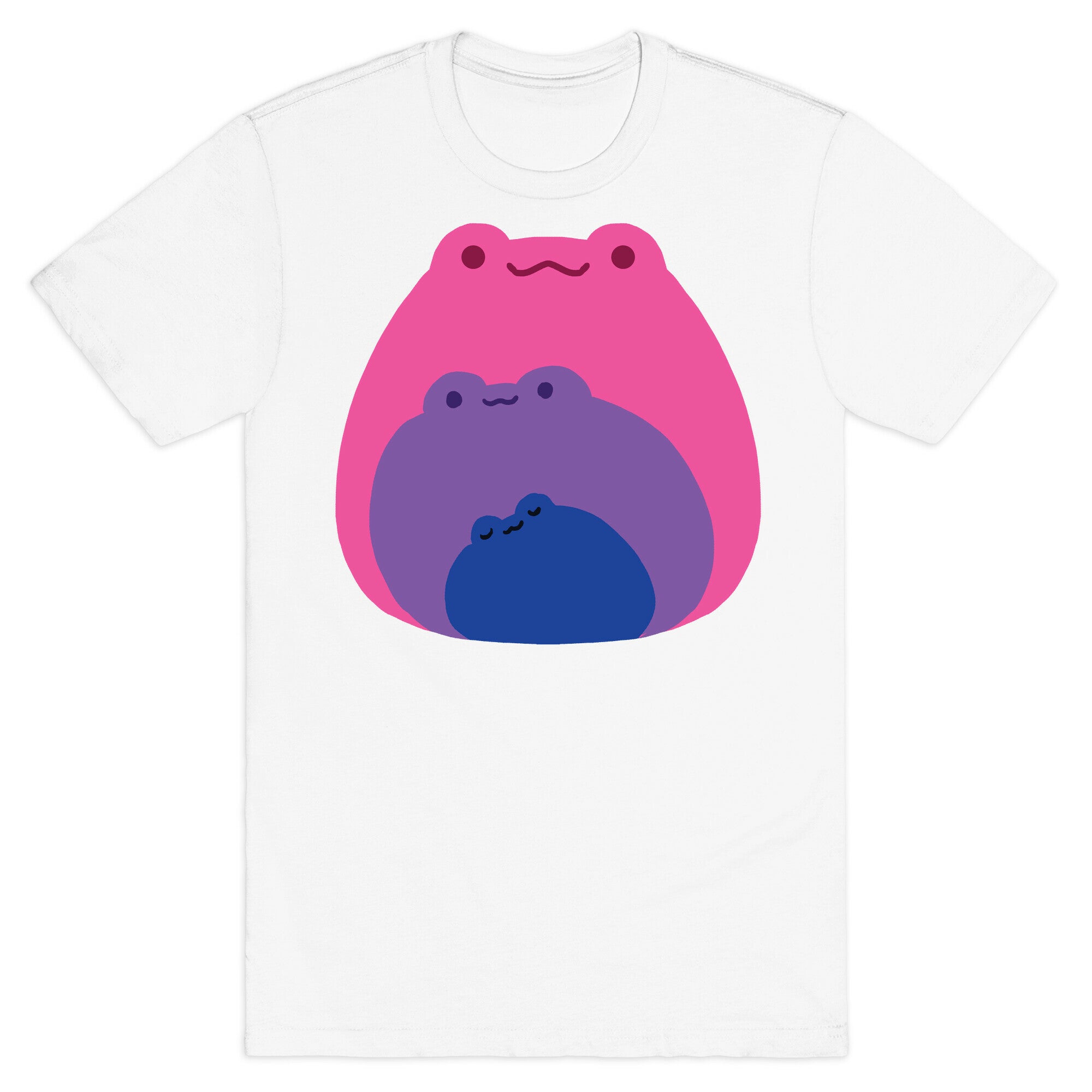 Frogs In Frogs In Frogs Bisexual Pride T-Shirt