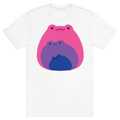 Frogs In Frogs In Frogs Bisexual Pride T-Shirt