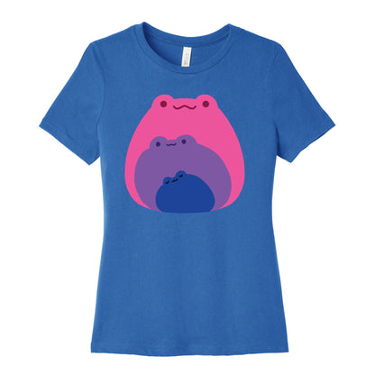 Frogs In Frogs In Frogs Bisexual Pride Women's Cotton Tee
