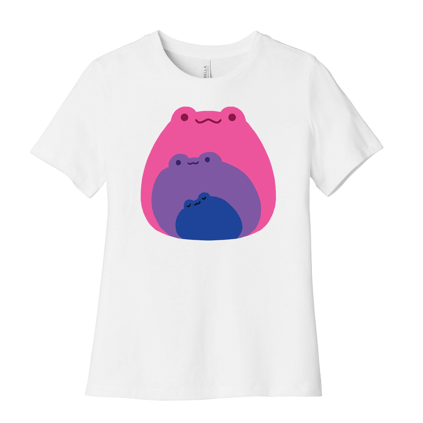 Frogs In Frogs In Frogs Bisexual Pride Women's Cotton Tee