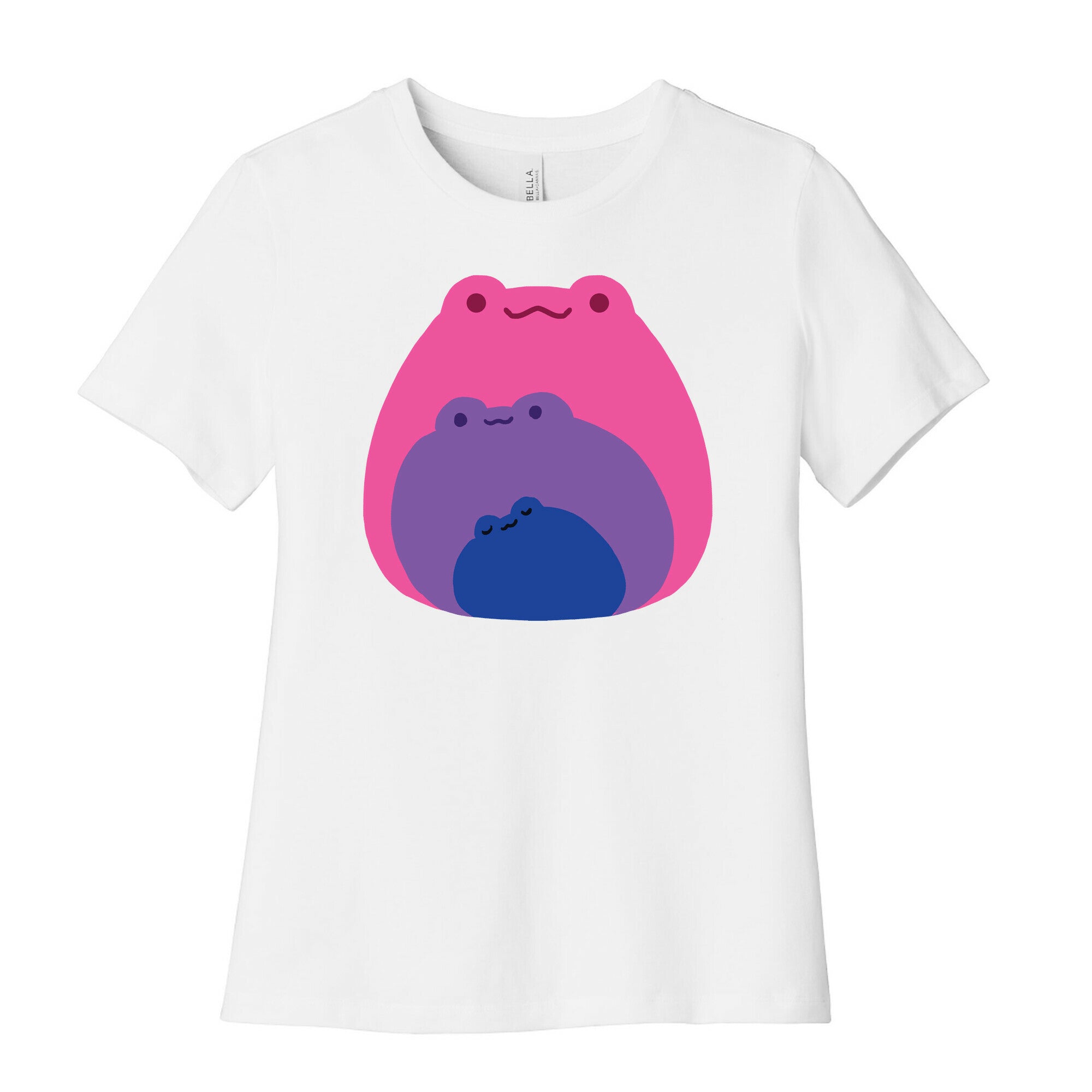 Frogs In Frogs In Frogs Bisexual Pride Women's Cotton Tee