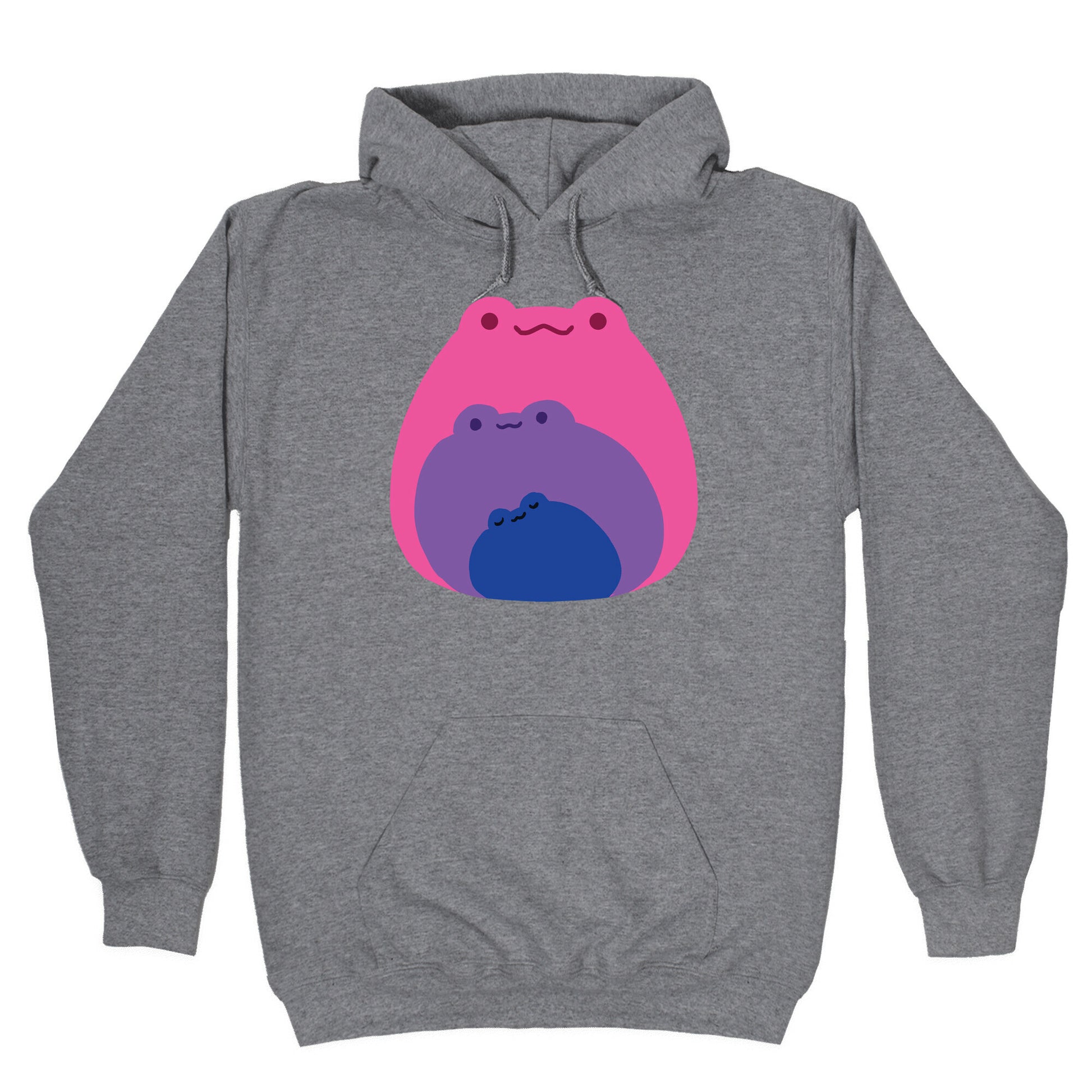Frogs In Frogs In Frogs Bisexual Pride Hoodie