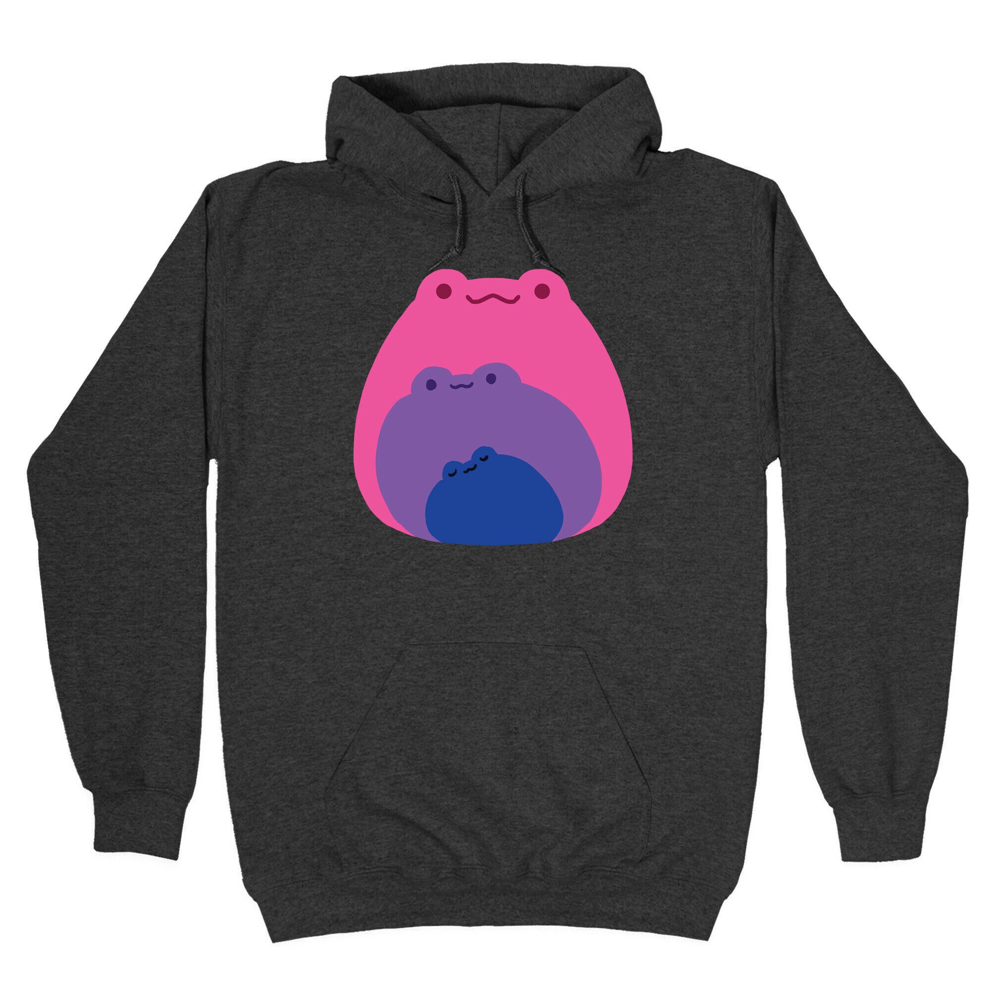 Frogs In Frogs In Frogs Bisexual Pride Hoodie