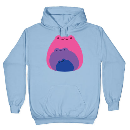 Frogs In Frogs In Frogs Bisexual Pride Hoodie