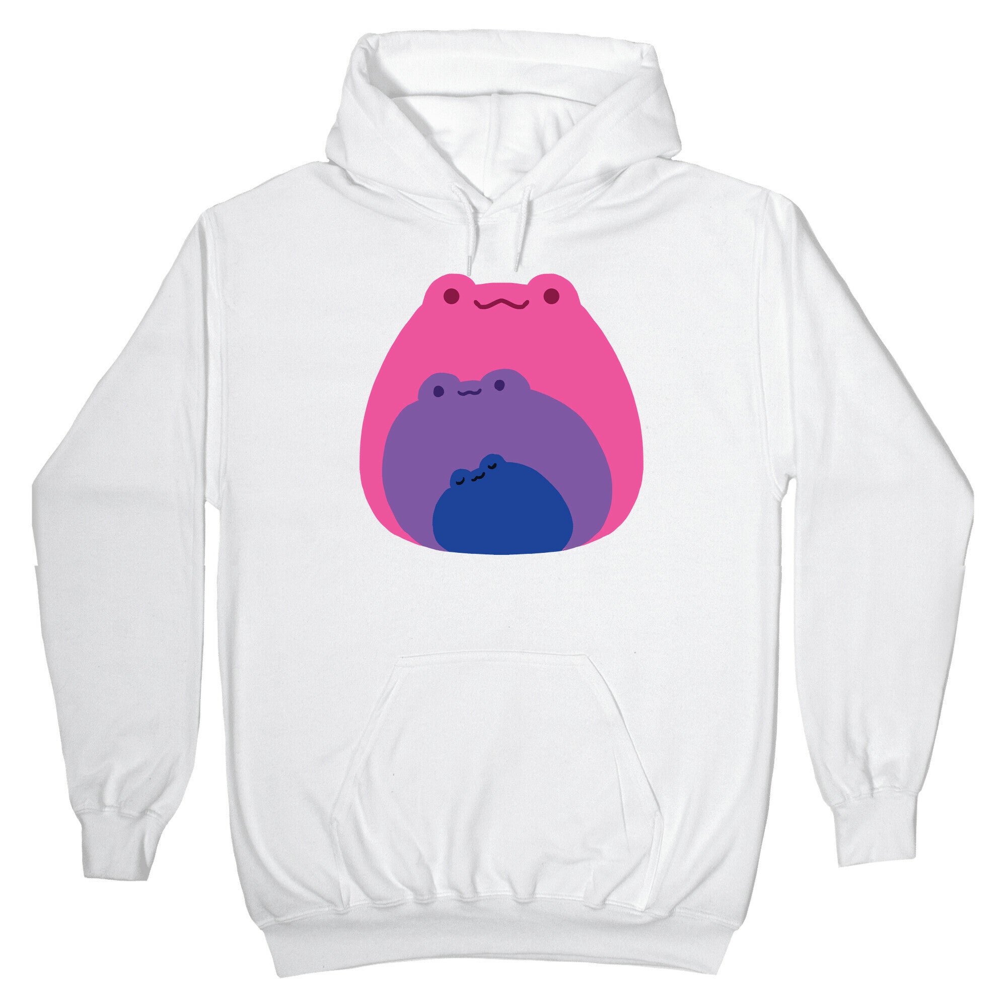 Frogs In Frogs In Frogs Bisexual Pride Hoodie