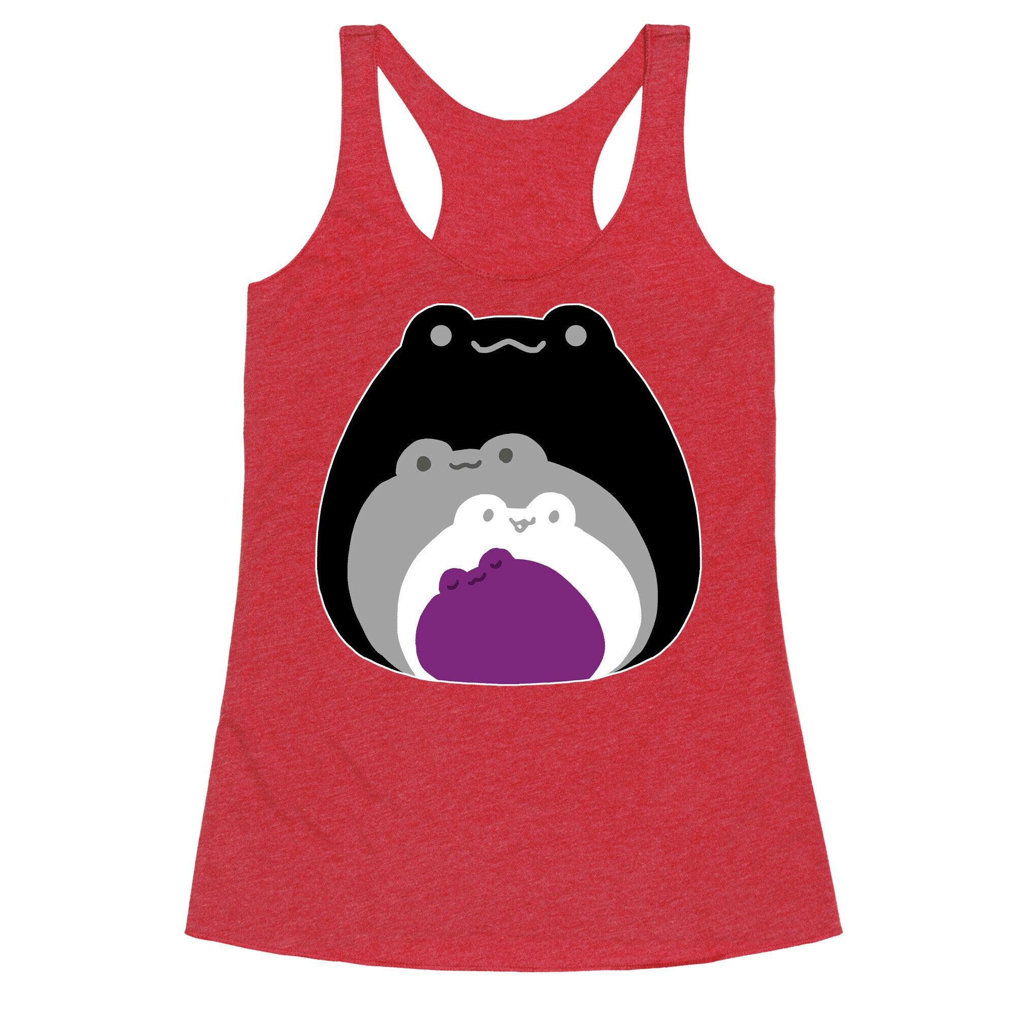 Frogs In Frogs In Frogs Ace Pride Racerback Tank