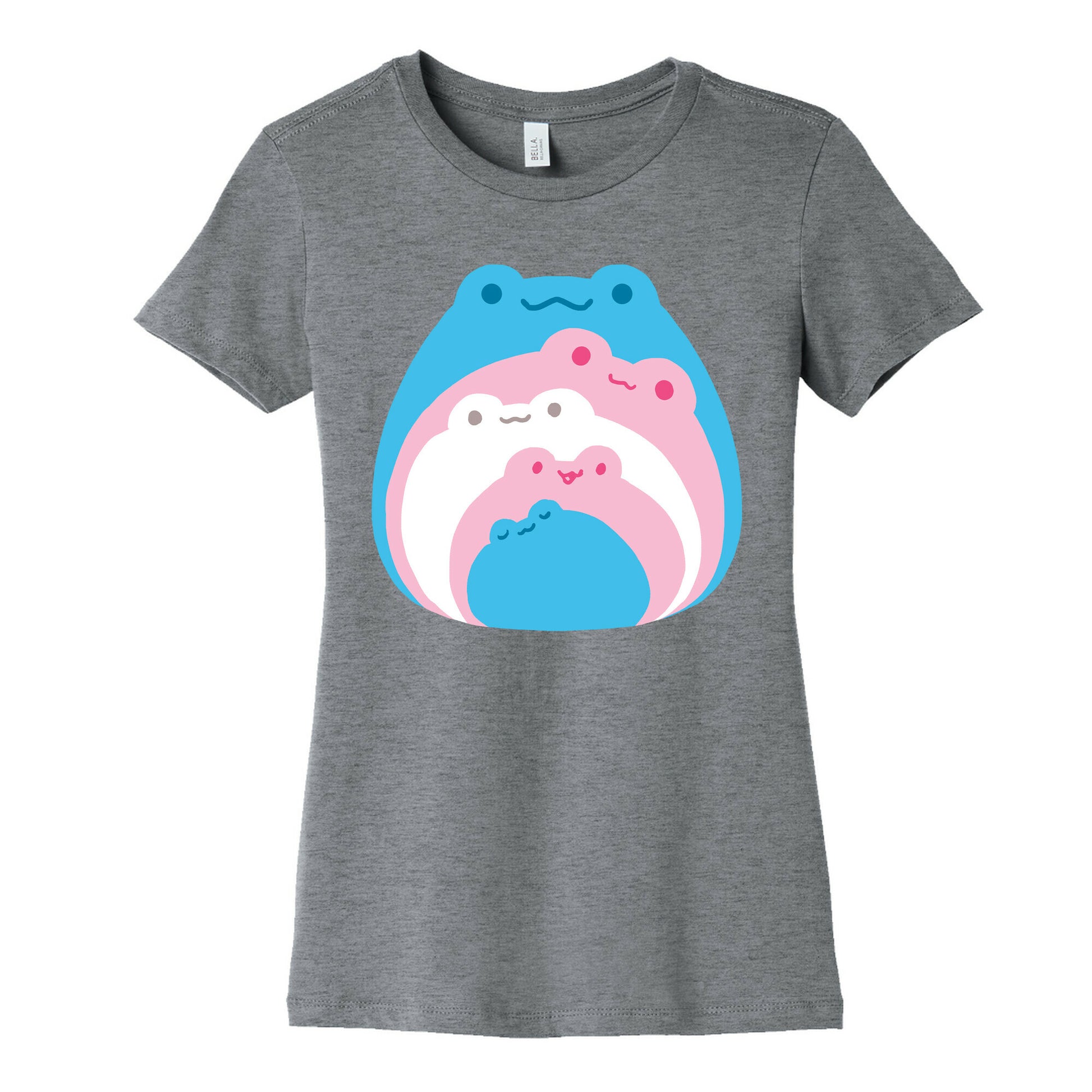 Frogs In Frogs In Frogs Trans Pride Women's Cotton Tee