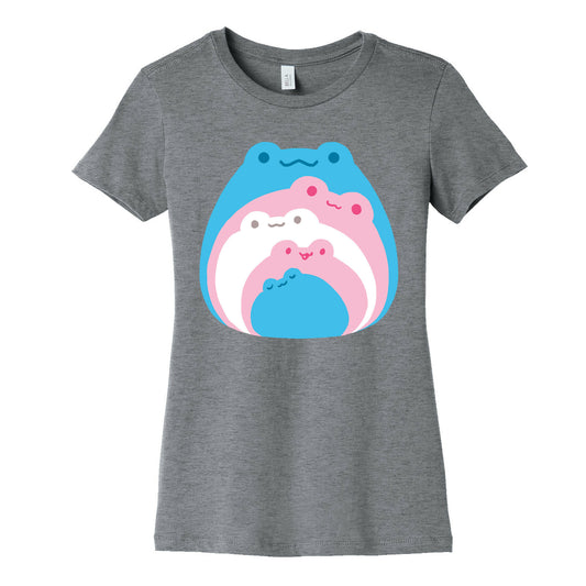 Frogs In Frogs In Frogs Trans Pride Women's Cotton Tee
