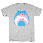 Frogs In Frogs In Frogs Trans Pride T-Shirt