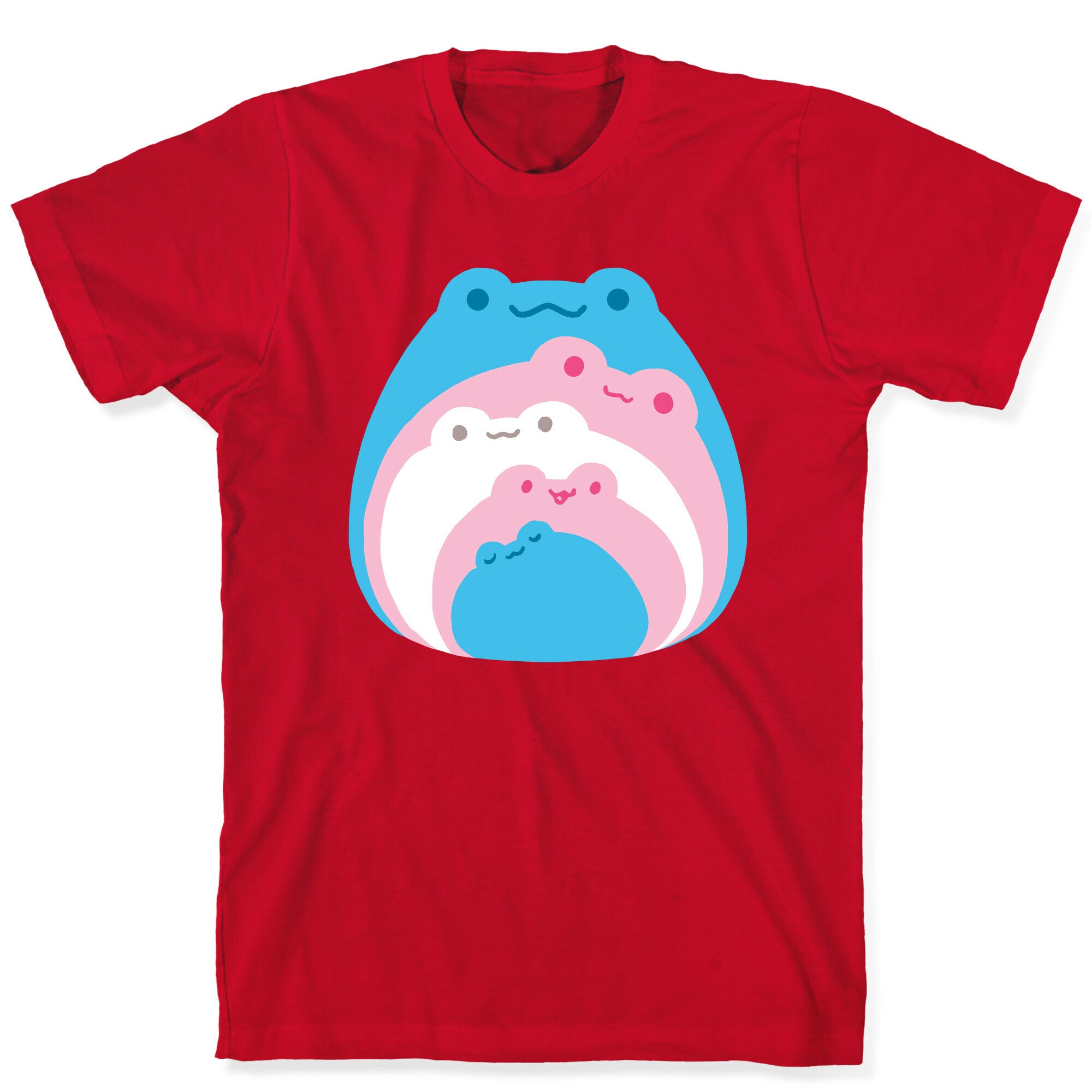 Frogs In Frogs In Frogs Trans Pride T-Shirt