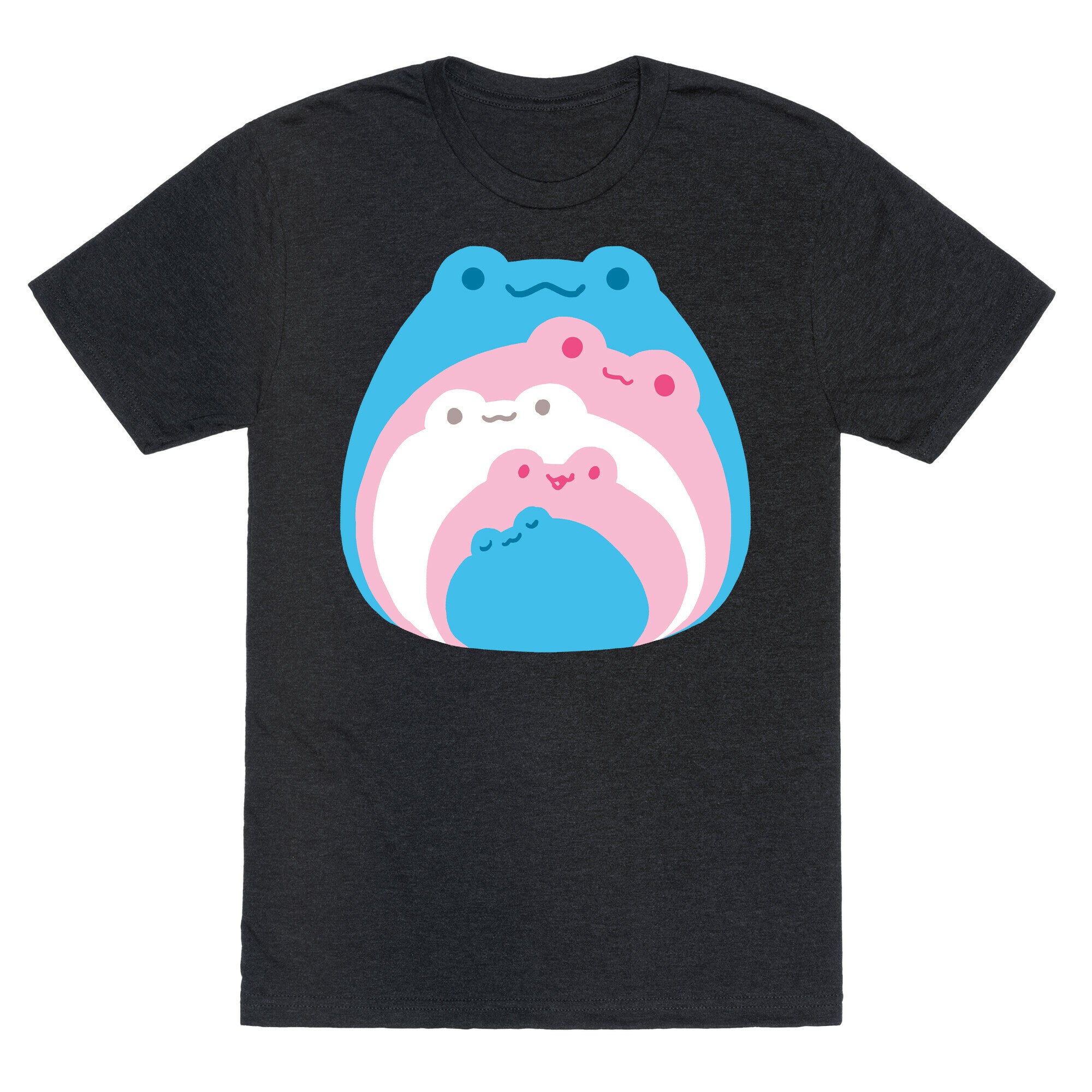 Frogs In Frogs In Frogs Trans Pride Unisex Triblend Tee