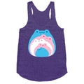 Frogs In Frogs In Frogs Trans Pride Racerback Tank