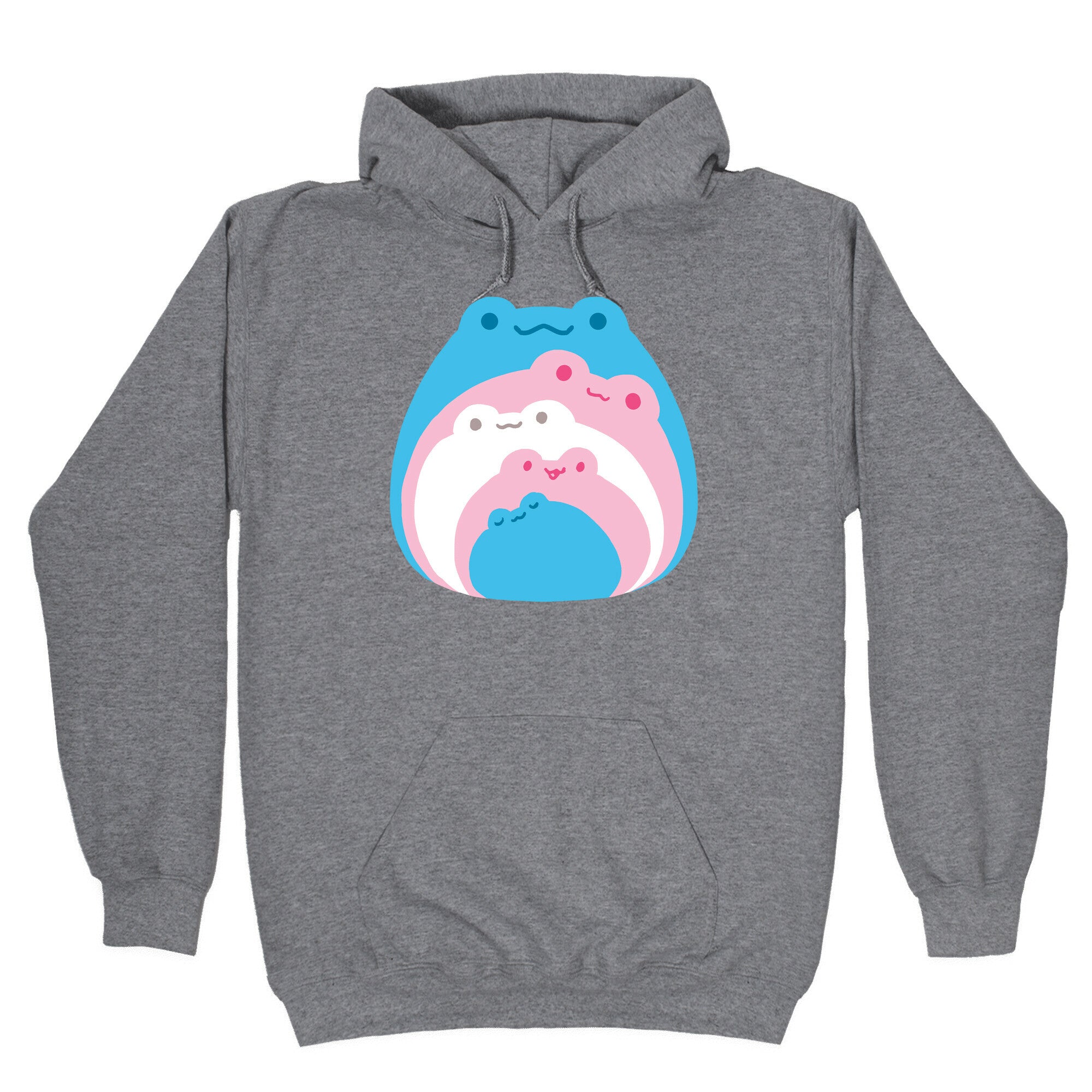 Frogs In Frogs In Frogs Trans Pride Hoodie