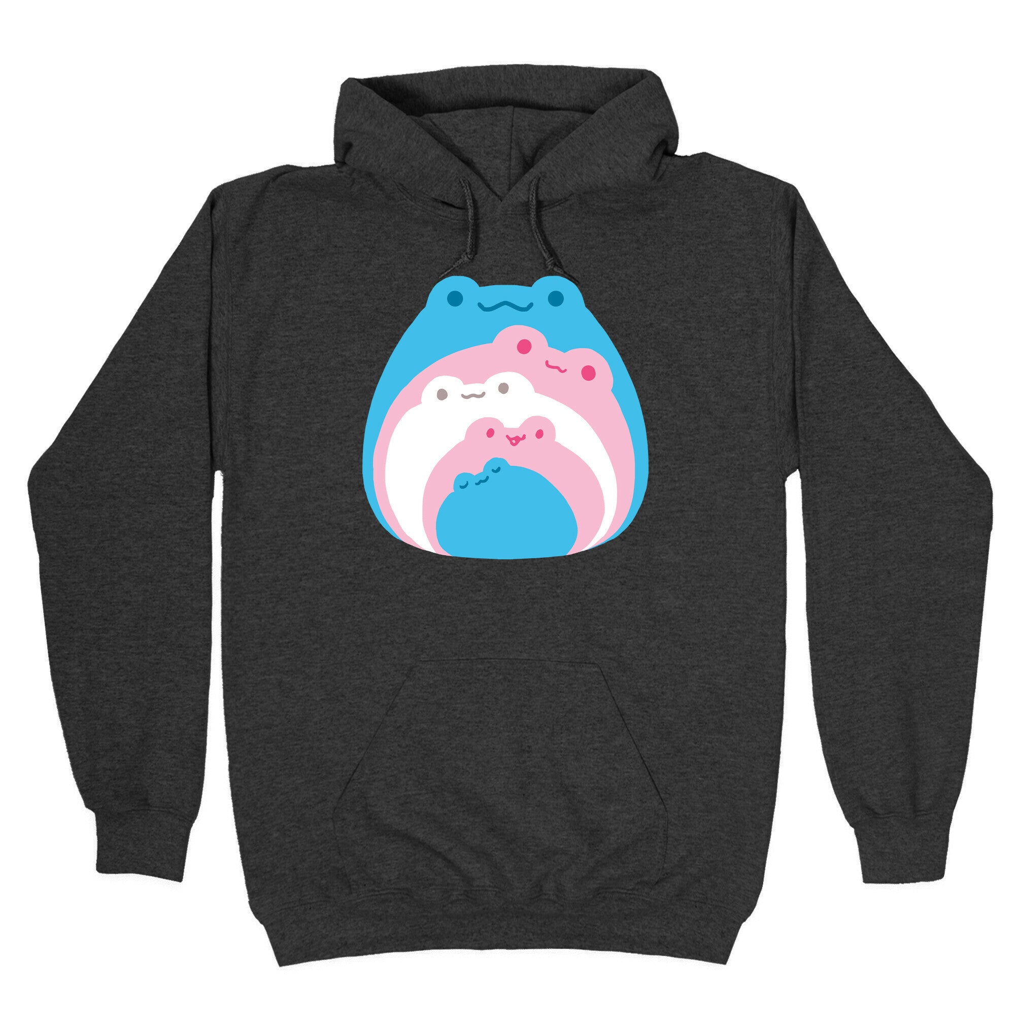 Frogs In Frogs In Frogs Trans Pride Hoodie