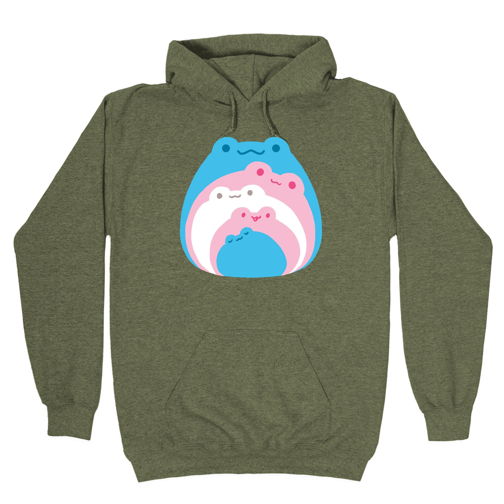 Frogs In Frogs In Frogs Trans Pride Hoodie