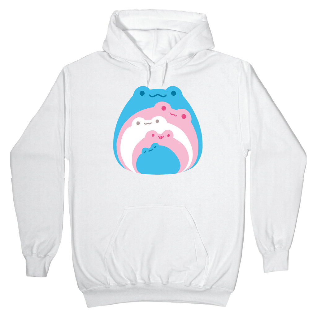 Frogs In Frogs In Frogs Trans Pride Hoodie