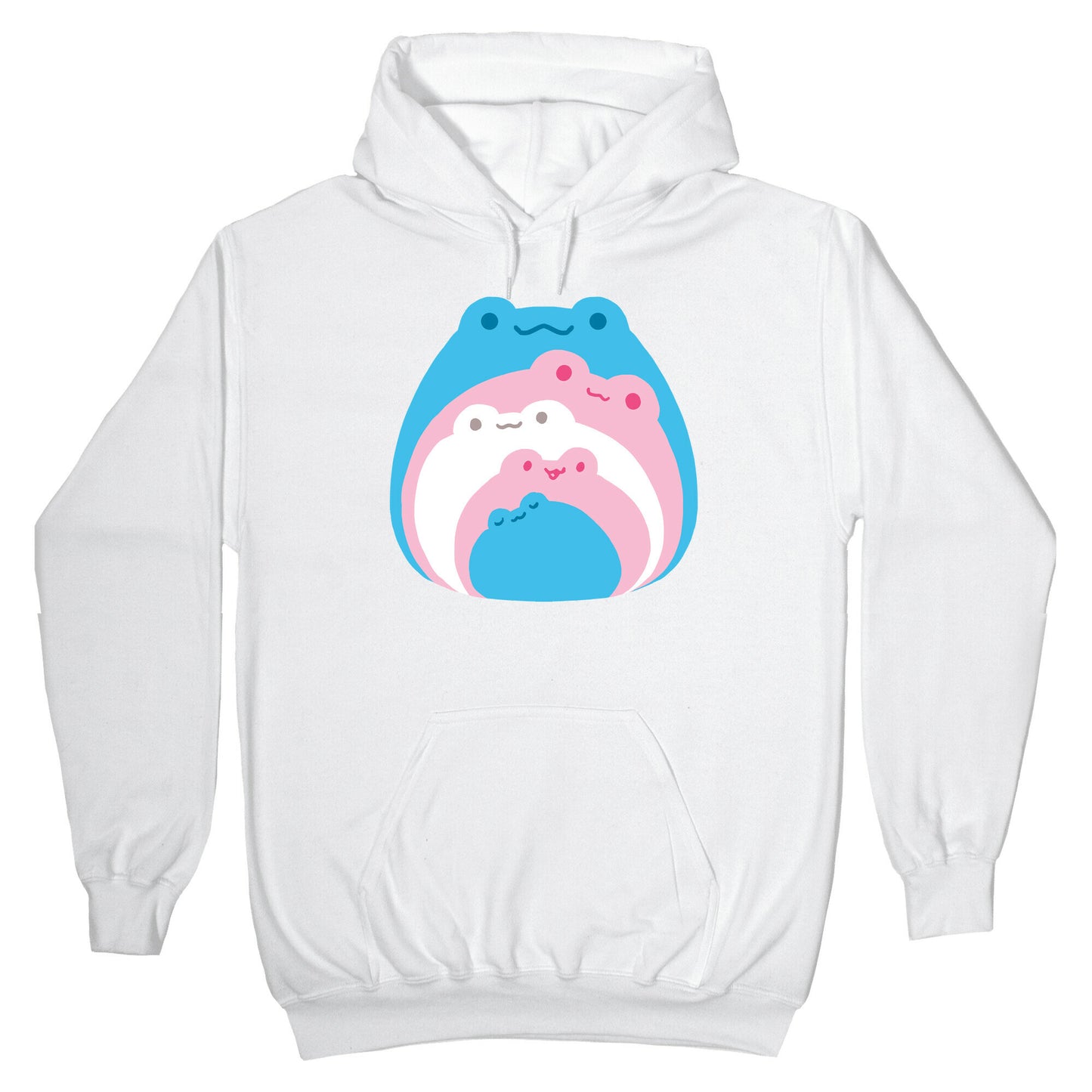 Frogs In Frogs In Frogs Trans Pride Hoodie